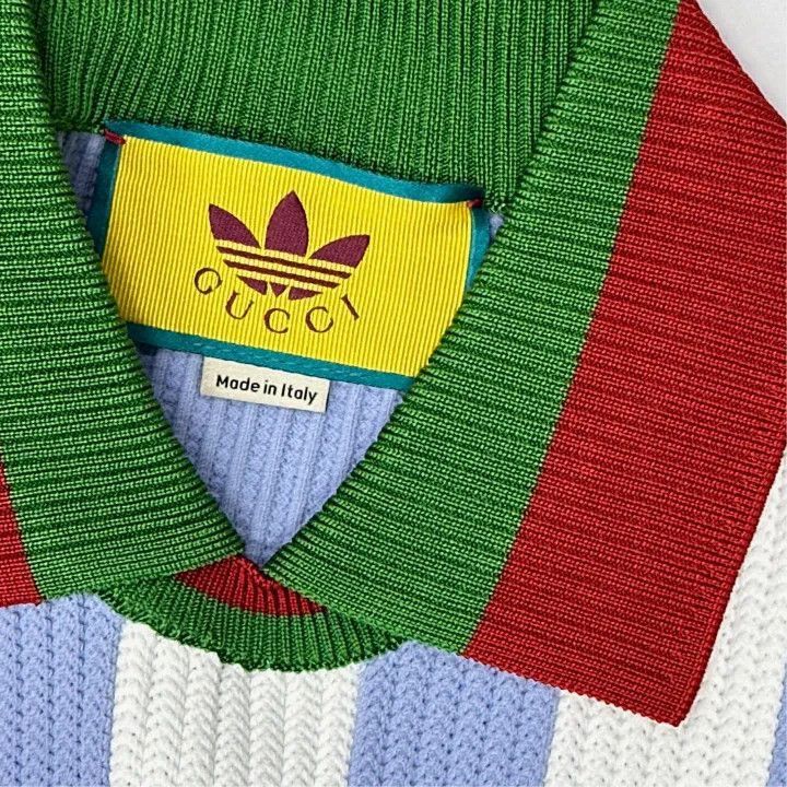 Gucci Gucci Gucci x Adidas Striped Polo Sweater for Men -2506 Size US XS / EU 42 / 0 - 5 Thumbnail