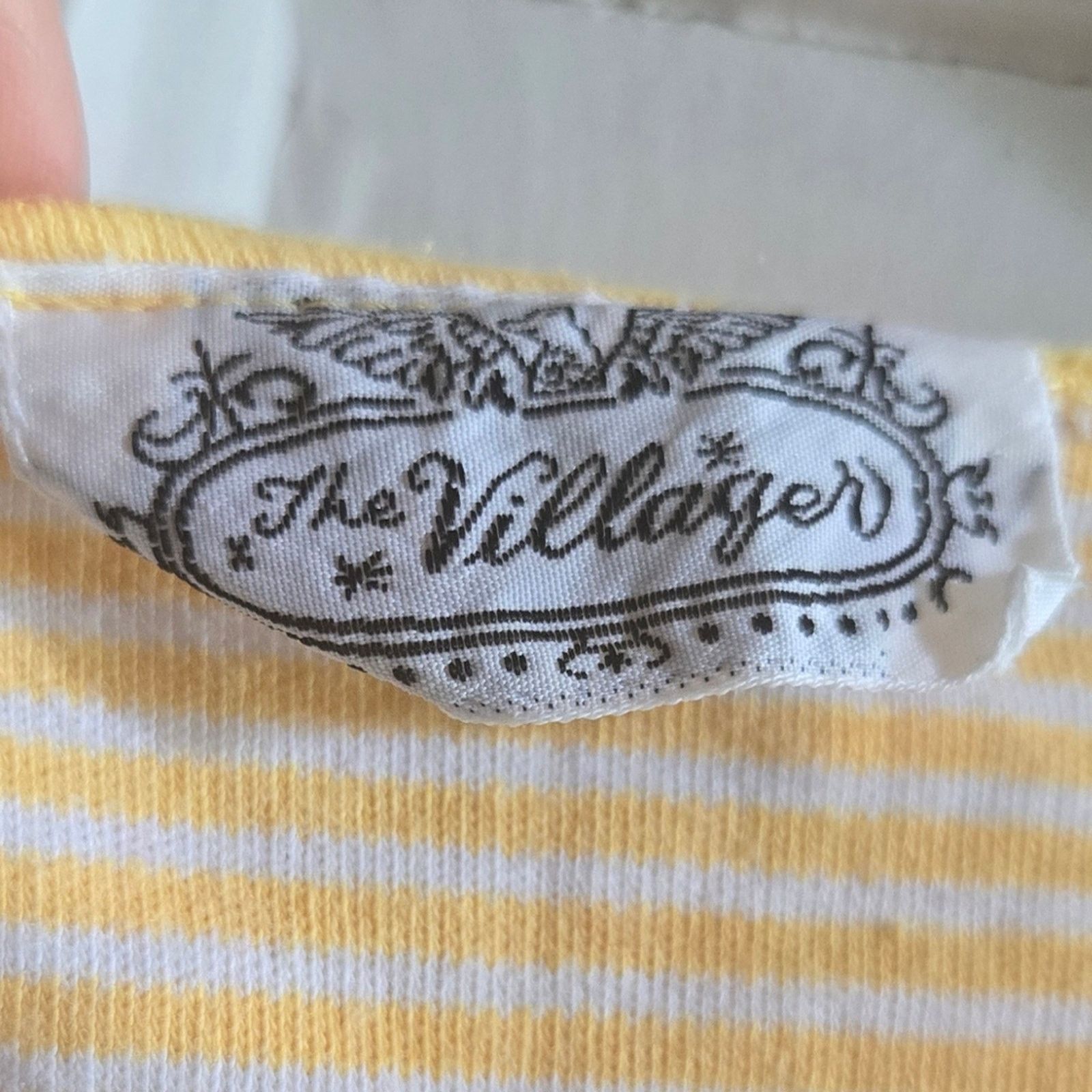 Other Vintage Villager cap sleeve striped shirt Size L / US 10 / IT 46 - 3 Thumbnail