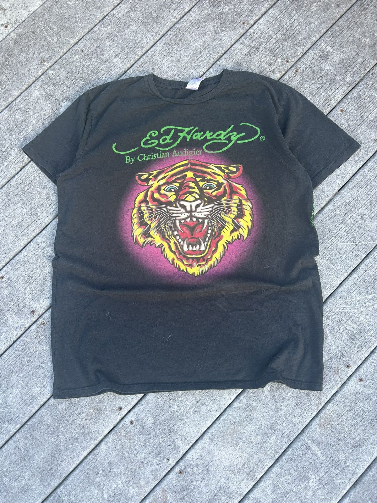 Ed Hardy × Vintage Y2K Ed Hardy Shirt Size US XL / EU 56 / 4 - 1 Thumbnail