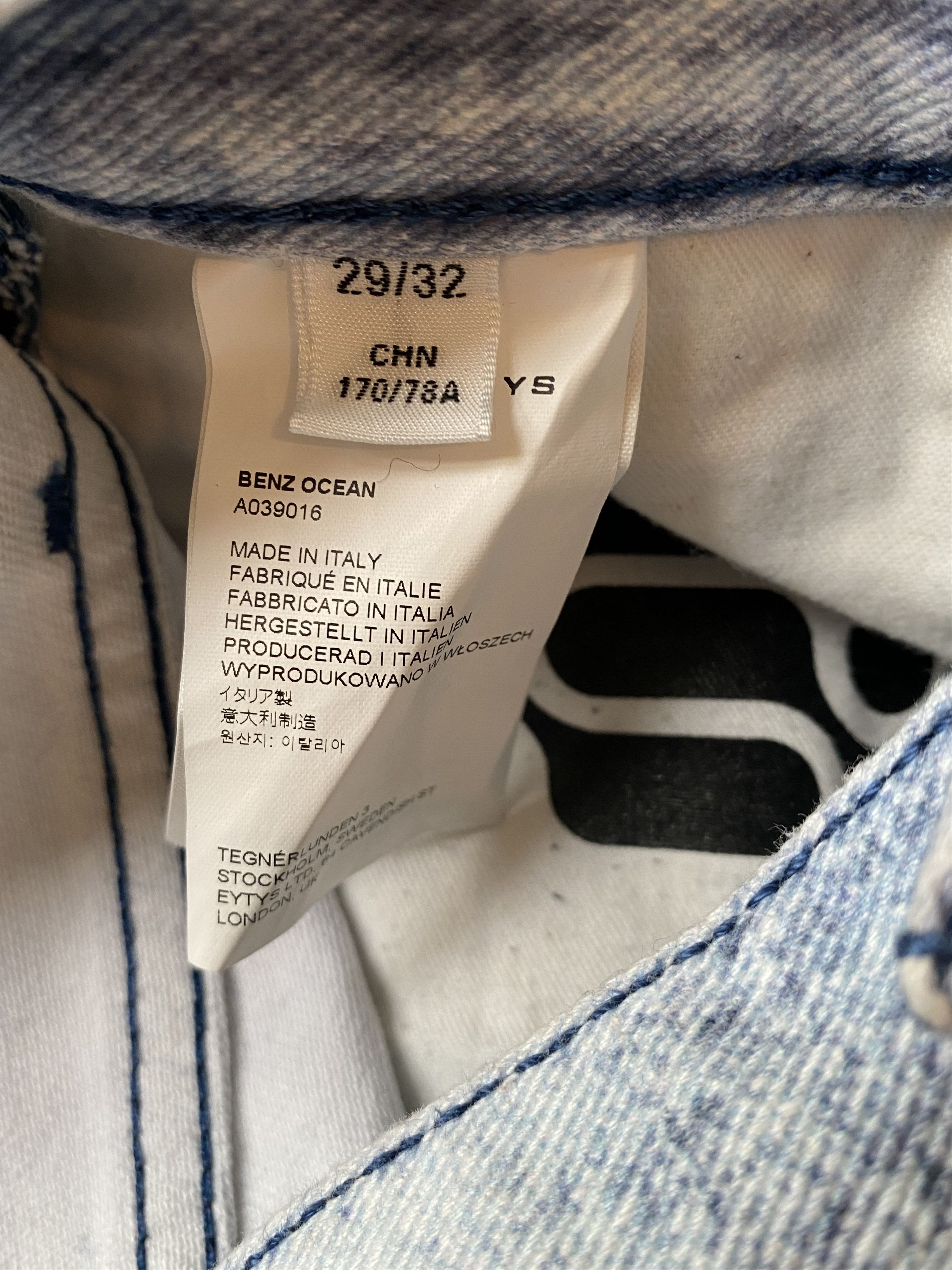 Eytys Eytys benz ocean jeans Size US 29 - 15 Thumbnail