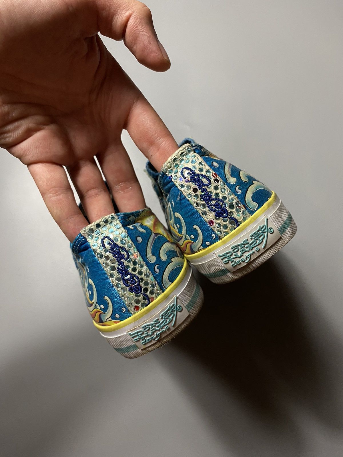 Ed Hardy × Vintage Ed Hardy rare bright sneakers with mermaid Size US 7 / EU 40 - 6 Thumbnail