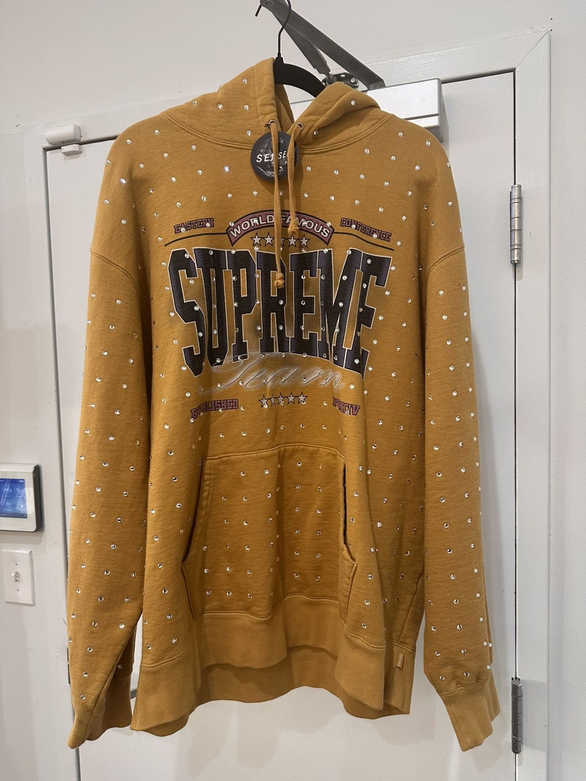 Supreme Supreme Studded Hoodie Grailed