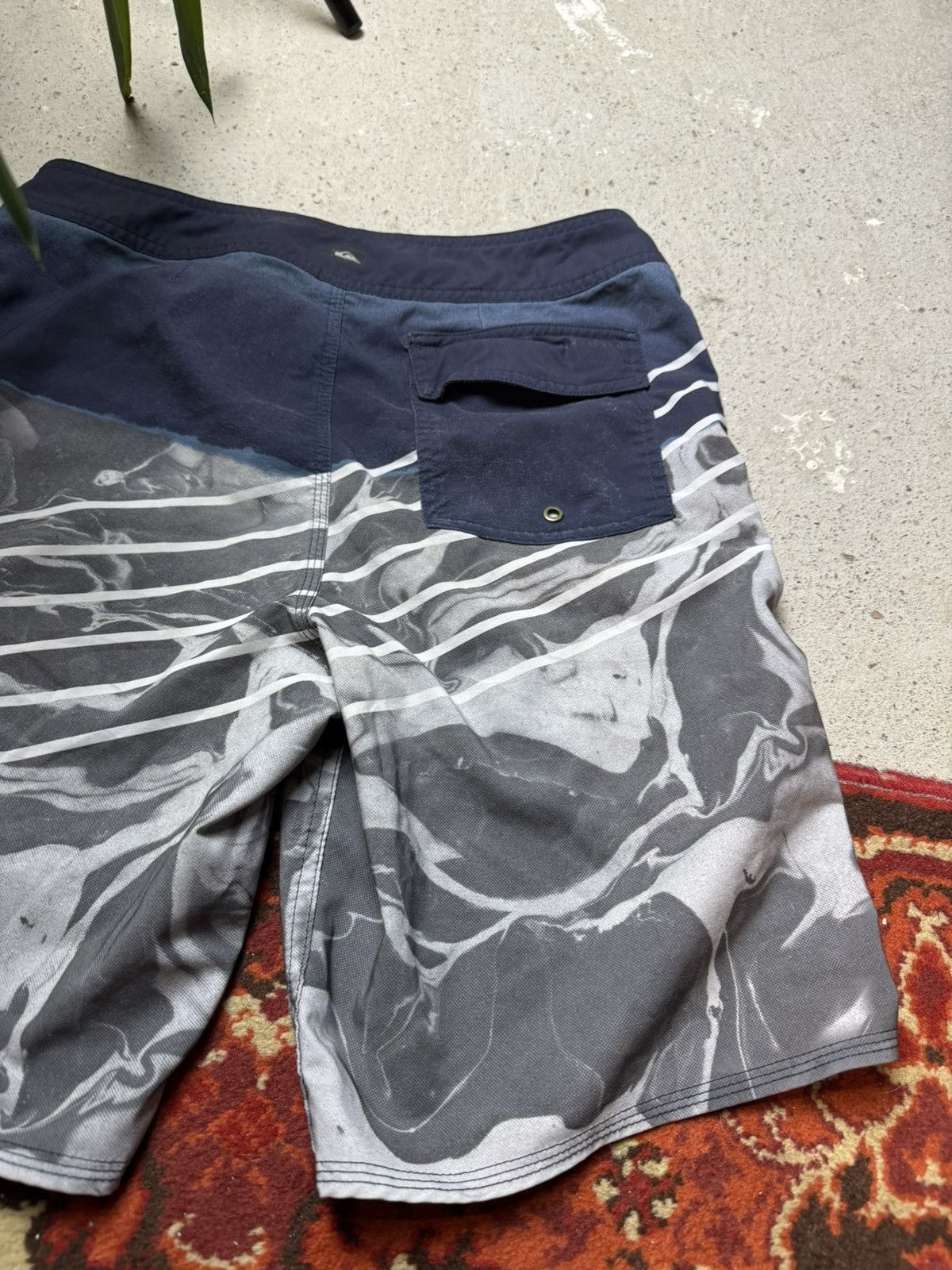 Quiksilver × Vintage Quicksilver surf nylon swimming shorts vintage logo 90s Size US 30 / EU 46 - 9 Thumbnail