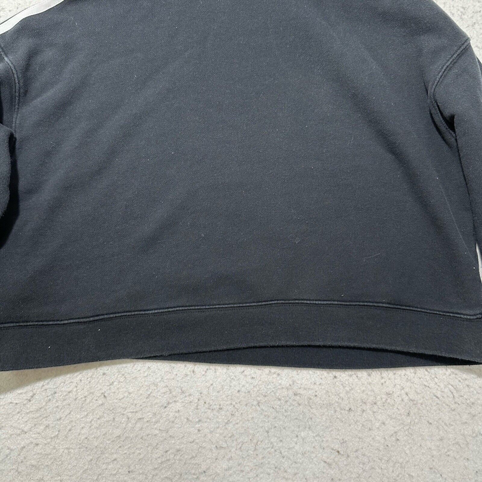 Adidas Adidas Originals Small Cropped Hoodie Black White Sweatshirt Size S / US 4 / IT 40 - 12 Thumbnail