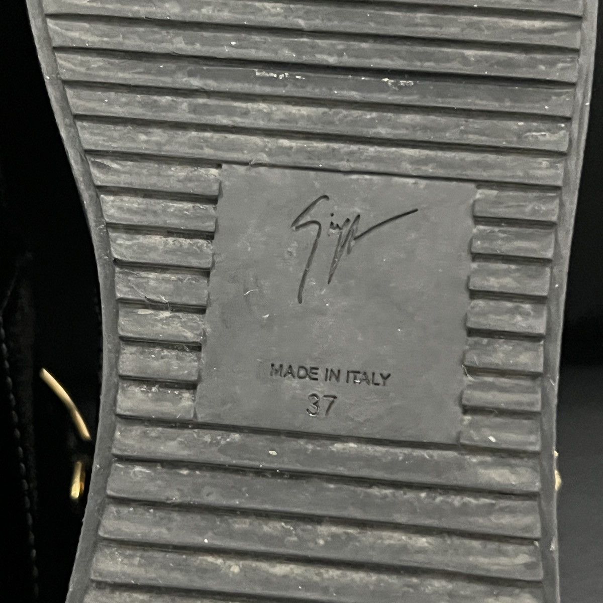 Giuseppe Zanotti Giuseppe Zanotti GZ Double Buckle Patent Silk High Tops Size US 7 / IT 37 - 22 Thumbnail