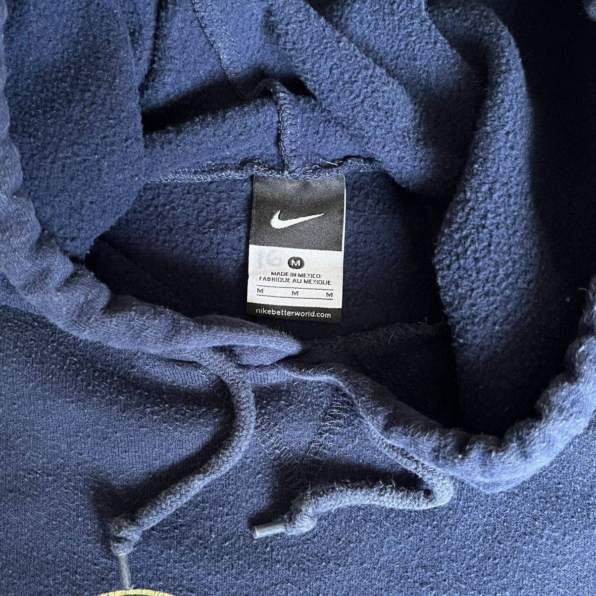 Nike Vintage 2000s Nike Center Swoosh US Navy Water Polo Hoodie Size US M / EU 48-50 / 2 - 7 Thumbnail