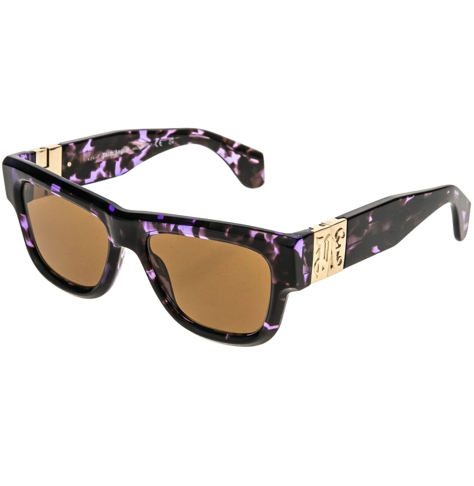 Palm Angels PALM ANGELS PERI065 065 MERRIL Purple Logo Unisex Sunglass Size ONE SIZE - 3 Thumbnail