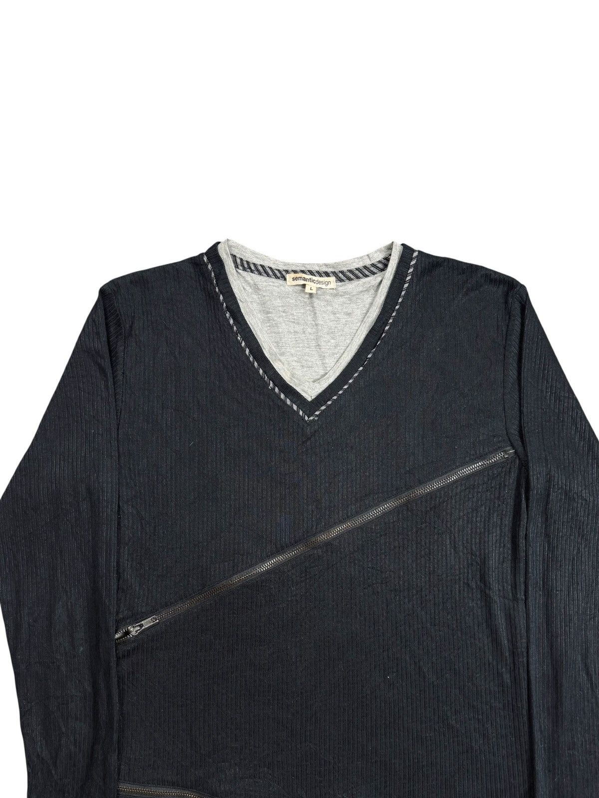 Tornado Mart 2000s Semantic Design Vkei Style Slashed Zipper Long Sleeve Size US M / EU 48-50 / 2 - 5 Thumbnail