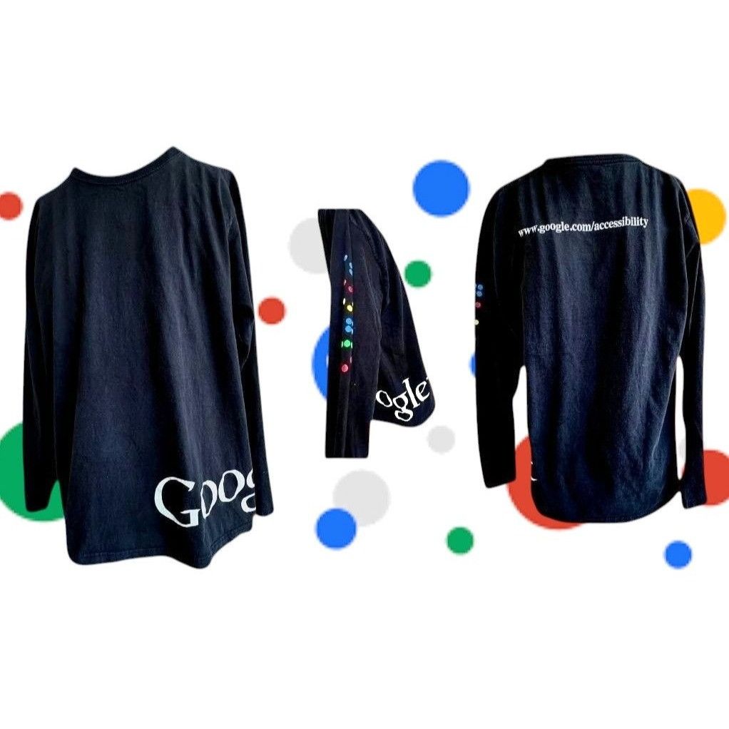 Other VTG Rare Google Long Sleeve T Shirt Large Black Colorful Dot Size US L / EU 52-54 / 3 - 1 Thumbnail