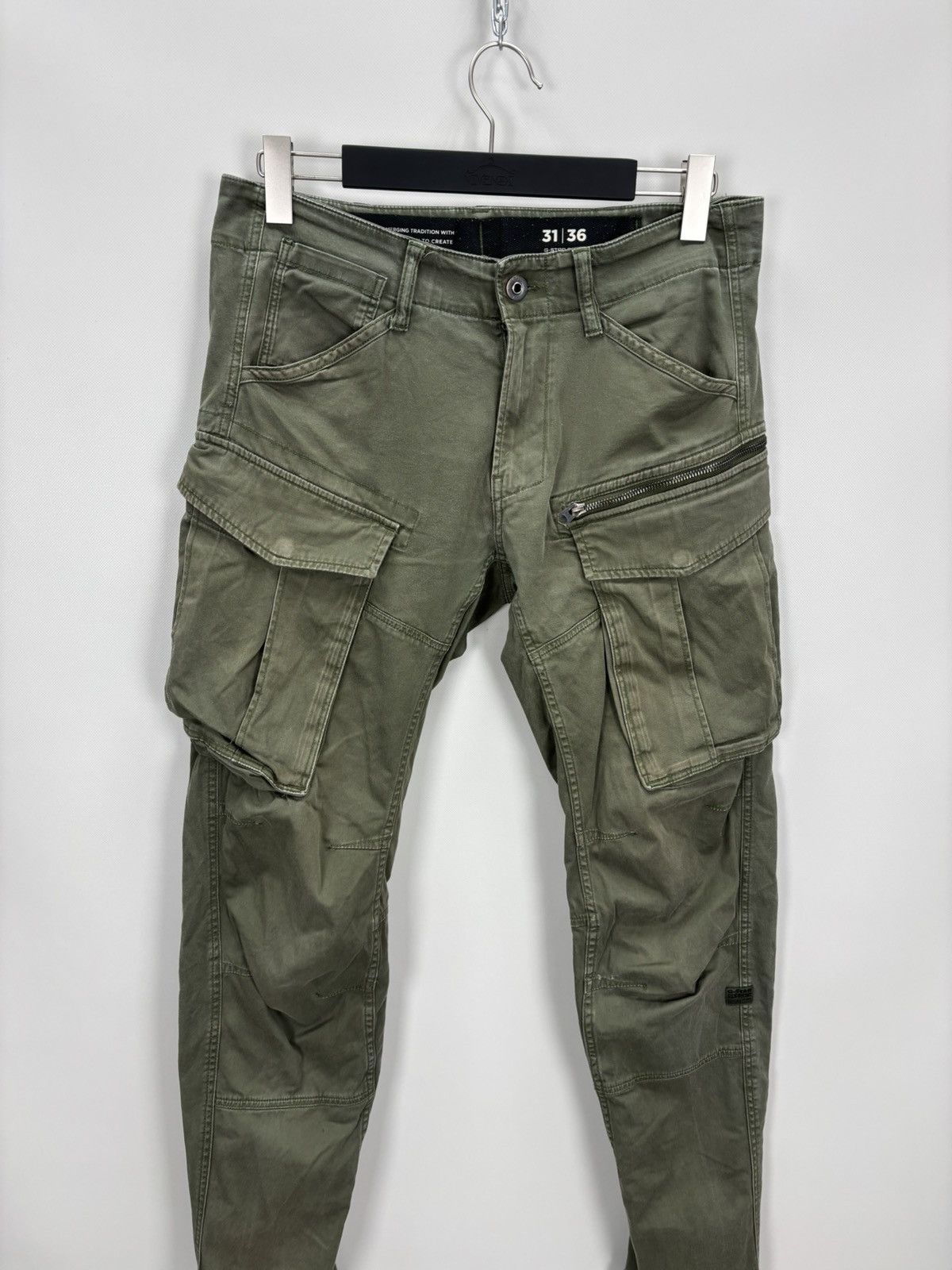 G-Star Mens cargo pants G Star Raw Size 31 Color Khaki/Brown Size US 31 - 2 Thumbnail