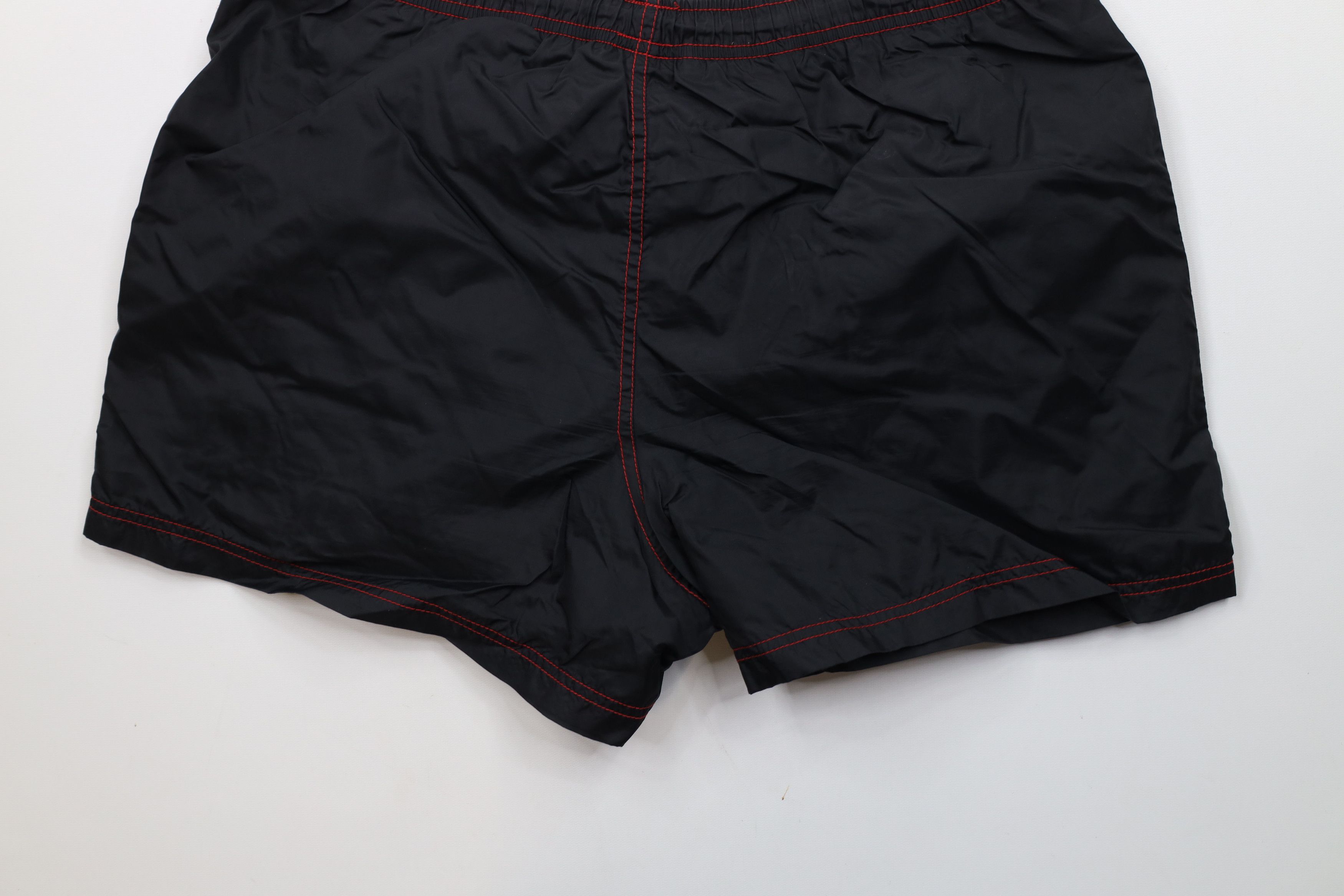 Hanes × Vintage Vintage 90s Hanes Lined Above Knee Shorts Black Nylon Size US 34 / EU 50 - 11 Thumbnail