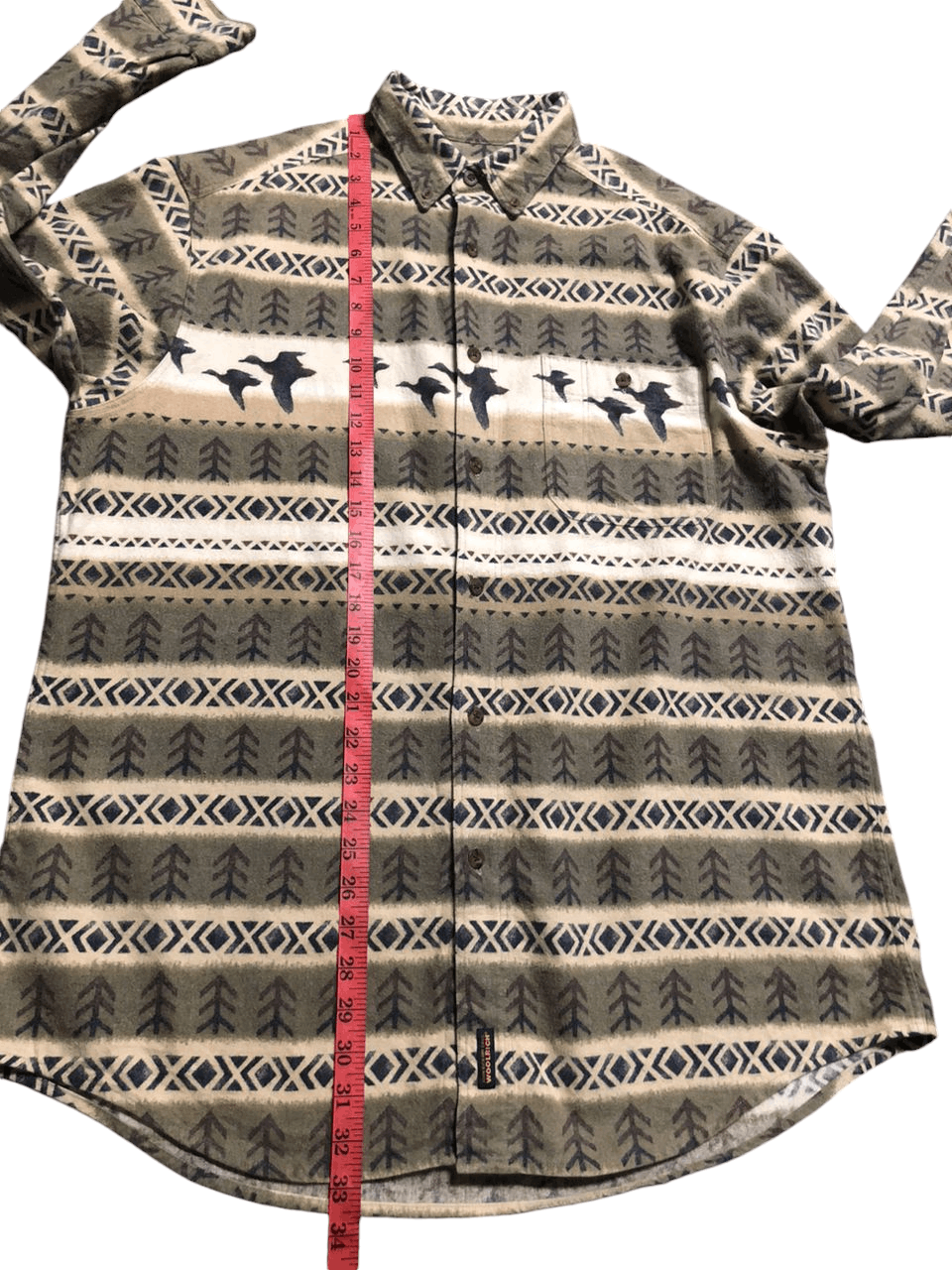 Woolrich Woolen Mills Vintage 90s Woolrich Shacket Duck Arrow Button Up Shirt Size US L / EU 52-54 / 3 - 18 Thumbnail