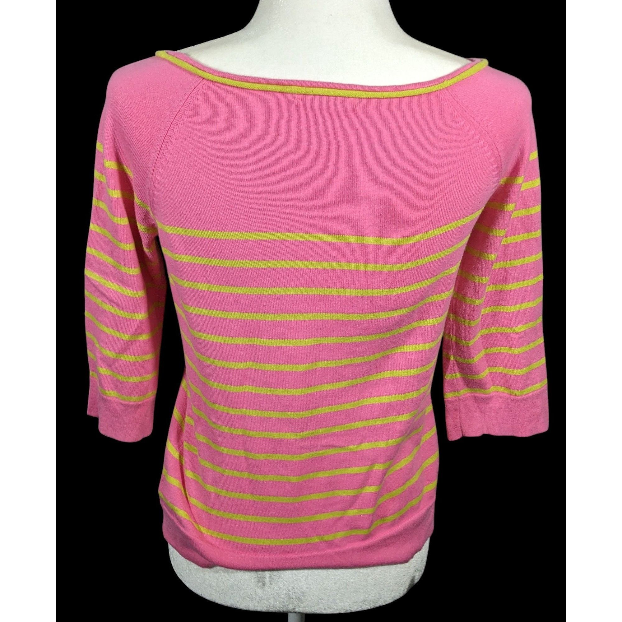 Lilly Pulitzer Lilly Pulitzer Pink And Green Striped Top Size XS Size XS / US 0-2 / IT 36-38 - 2 Thumbnail