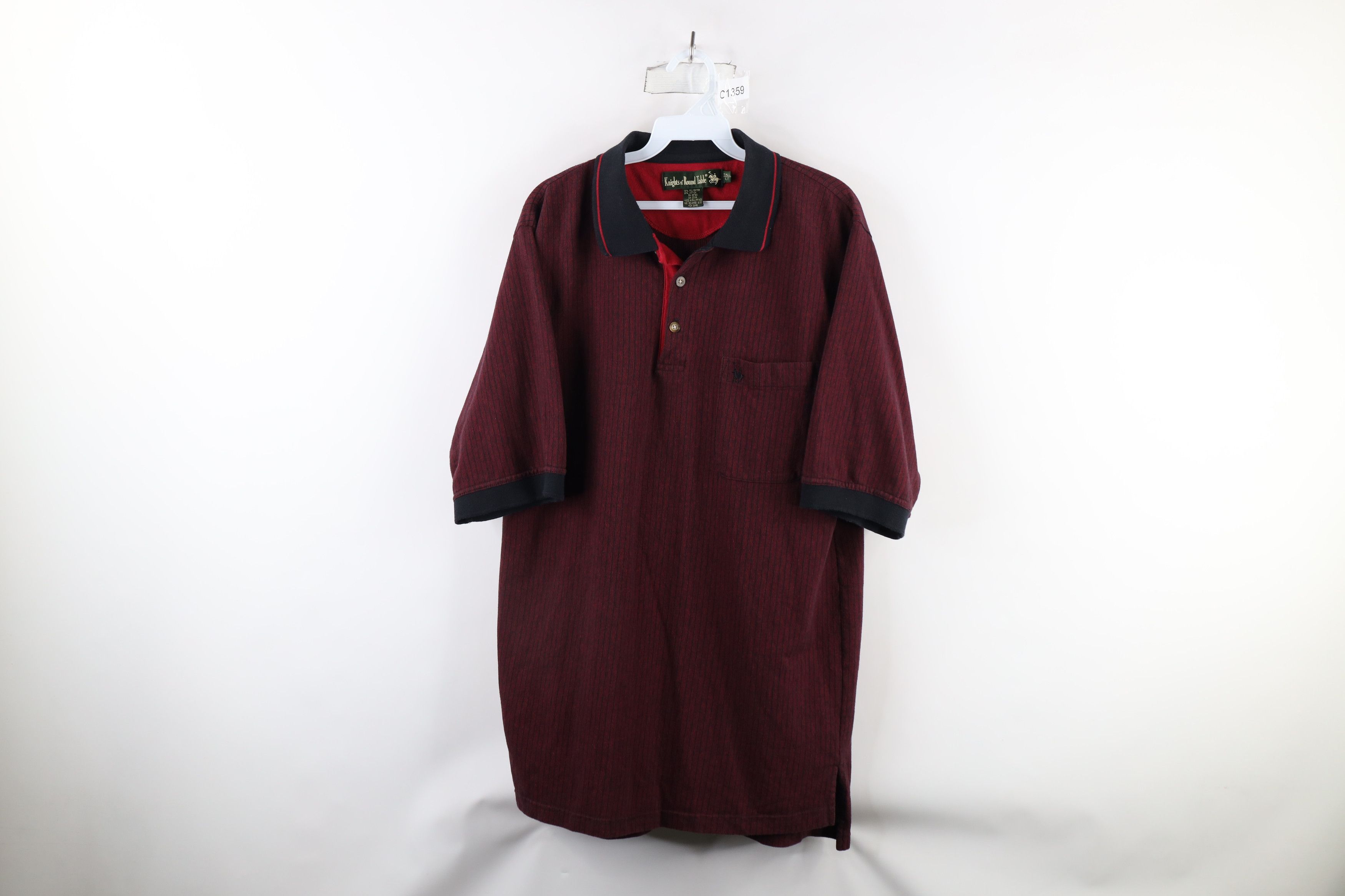 Vintage Vintage 90s Streetwear Striped Knit Collared Polo Shirt Size US L / EU 52-54 / 3 - 1 Thumbnail