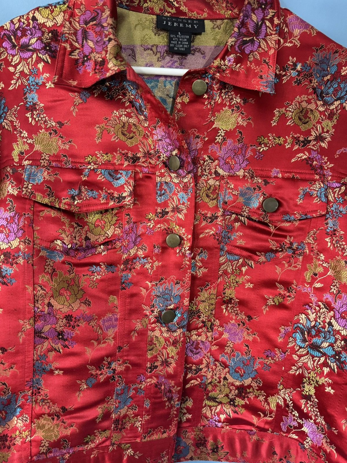 Other CHINESE FLORAL JACQUARD SATIN JACKET Size M / US 6-8 / IT 42-44 - 6 Thumbnail