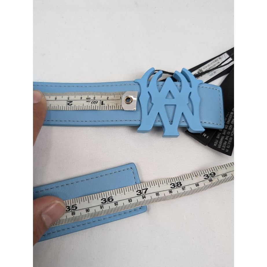 o1rshd1 Size:80 / 4CM Reversible Belt in Black/Air Blue