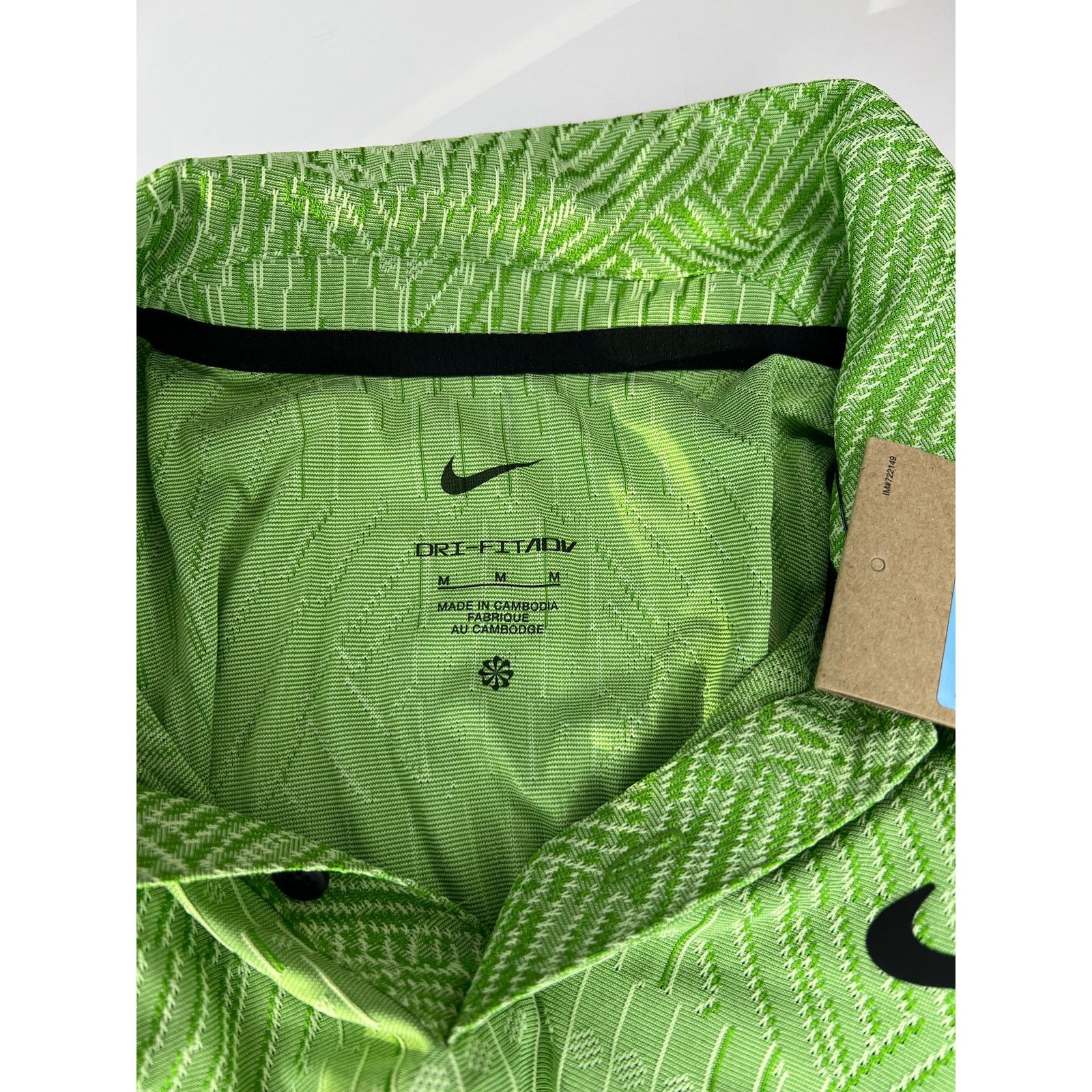 Nike Nike Dri-Fit Tour Textured Golf Polo Green Size Medium Men's Size US M / EU 48-50 / 2 - 8 Thumbnail