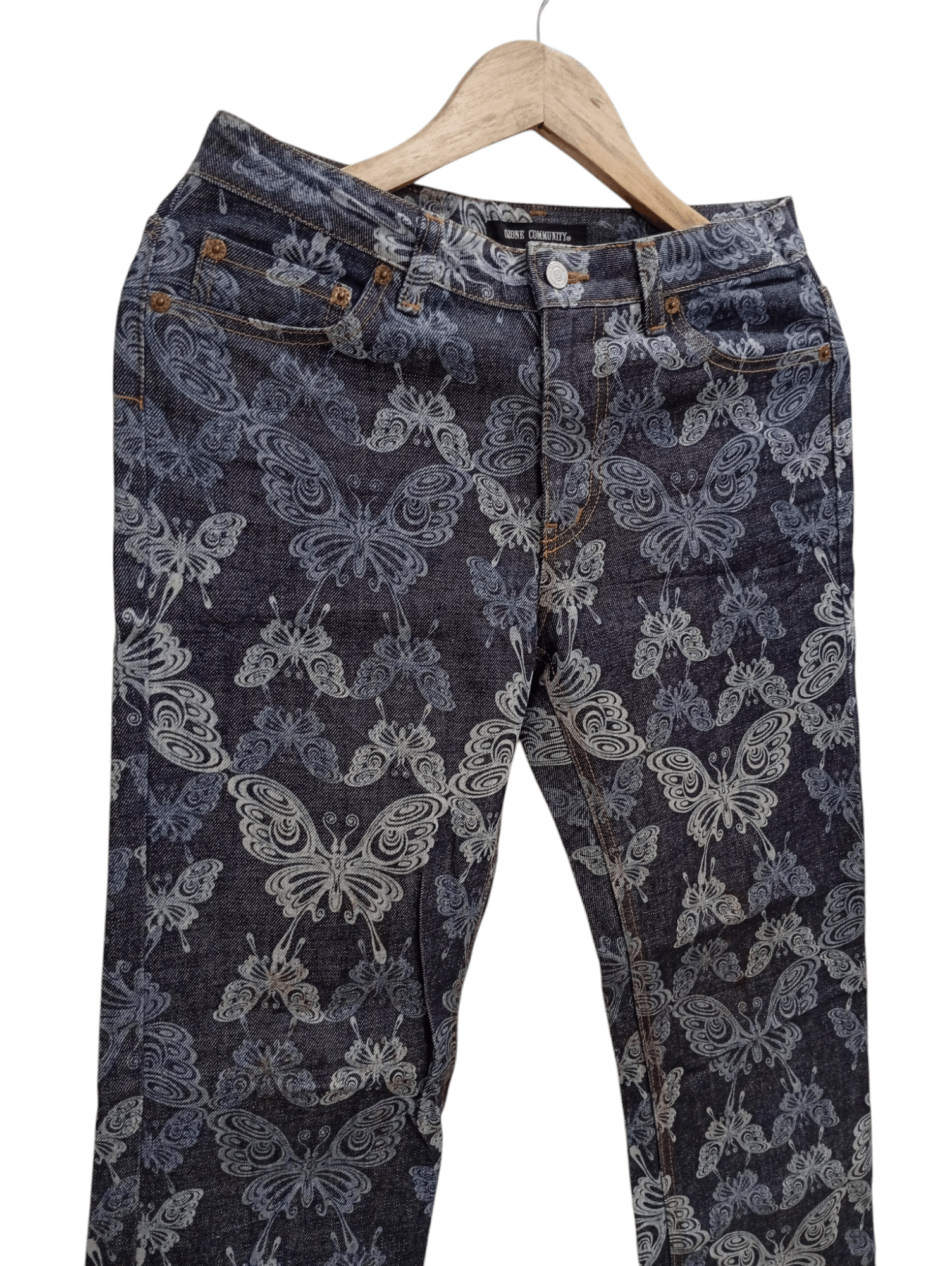 Japanese Brand × Vintage 🔥🔥Ozone Community Full Print Butterfly Motif Pants Jeans Size US 28 / EU 44 - 11 Thumbnail