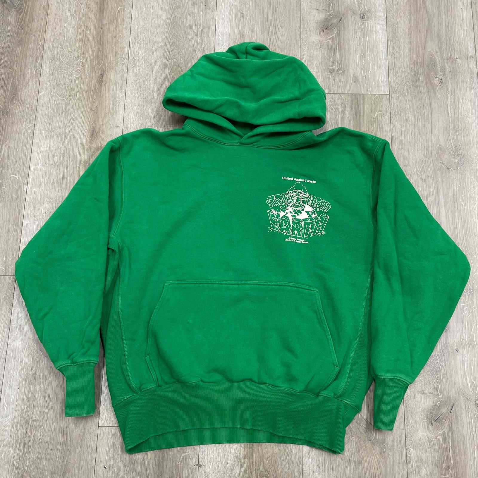 H&M H&M Edition By John Bodega Green Hoodie Sweater size XL B8 Size US XL / EU 56 / 4 - 1 Thumbnail