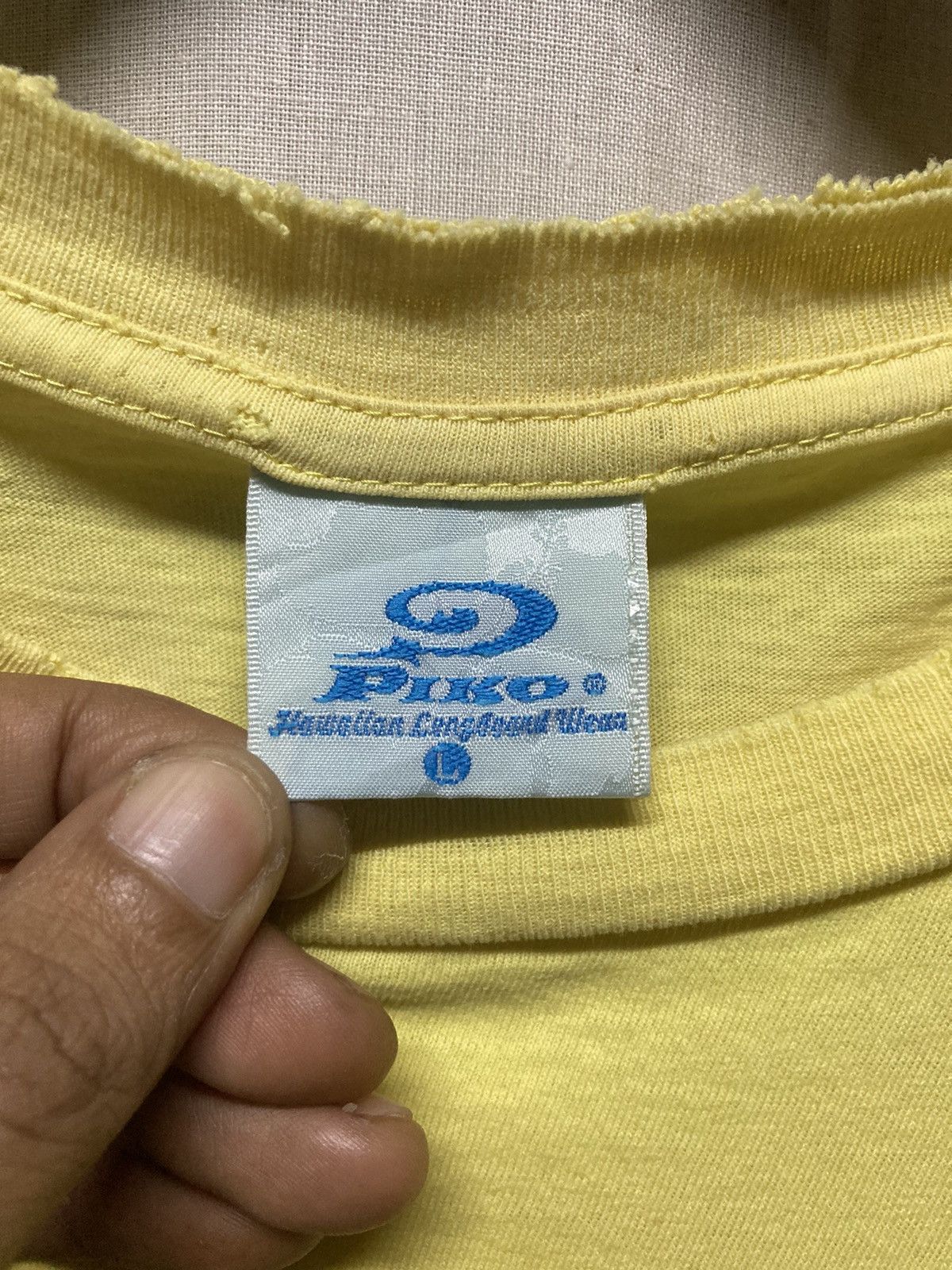 Vintage Vintage Piko Hawaiian Distressed Single Stitch Tee Size US L / EU 52-54 / 3 - 6 Thumbnail