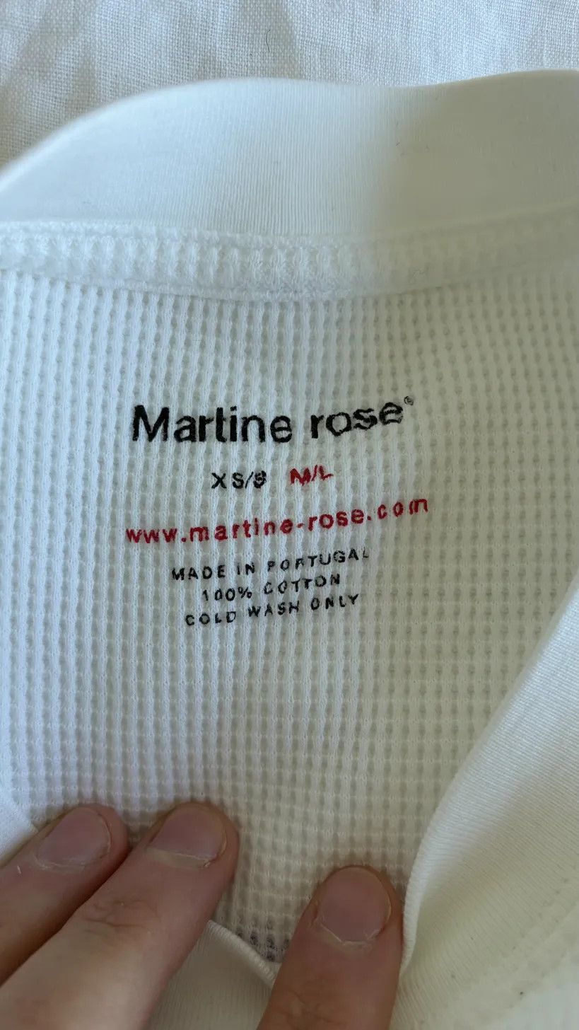Martine Rose Martine Rose AW22 "Rose Martine" Waffle T-Shirt Size US L / EU 52-54 / 3 - 4 Thumbnail