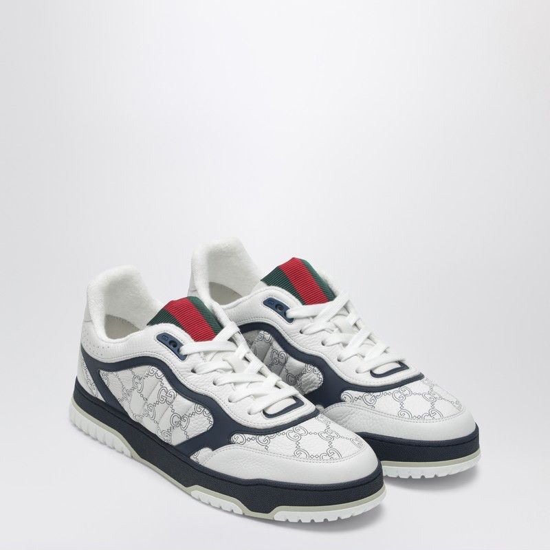 Gucci Gucci Gucci Re-Web White And Blue Sneaker Size US 8 / EU 41 - 1 Thumbnail