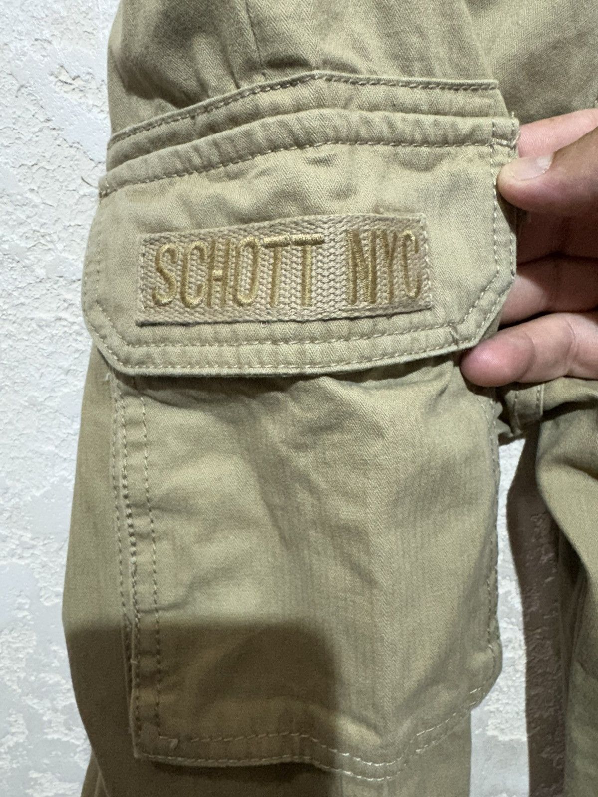 Schott Schott Cargo Pants Vintage Logo Packet Avant Garde Military Size US 28 / EU 44 - 12 Thumbnail