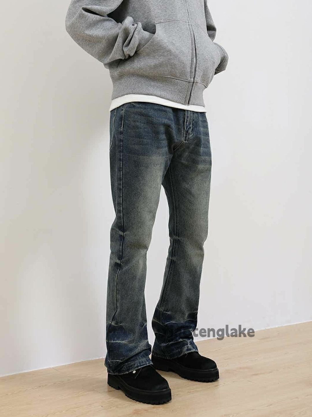 Jean washed faded y2k yuppie bootcut gradient jeans Size US 30 / EU 46 - 8 Thumbnail