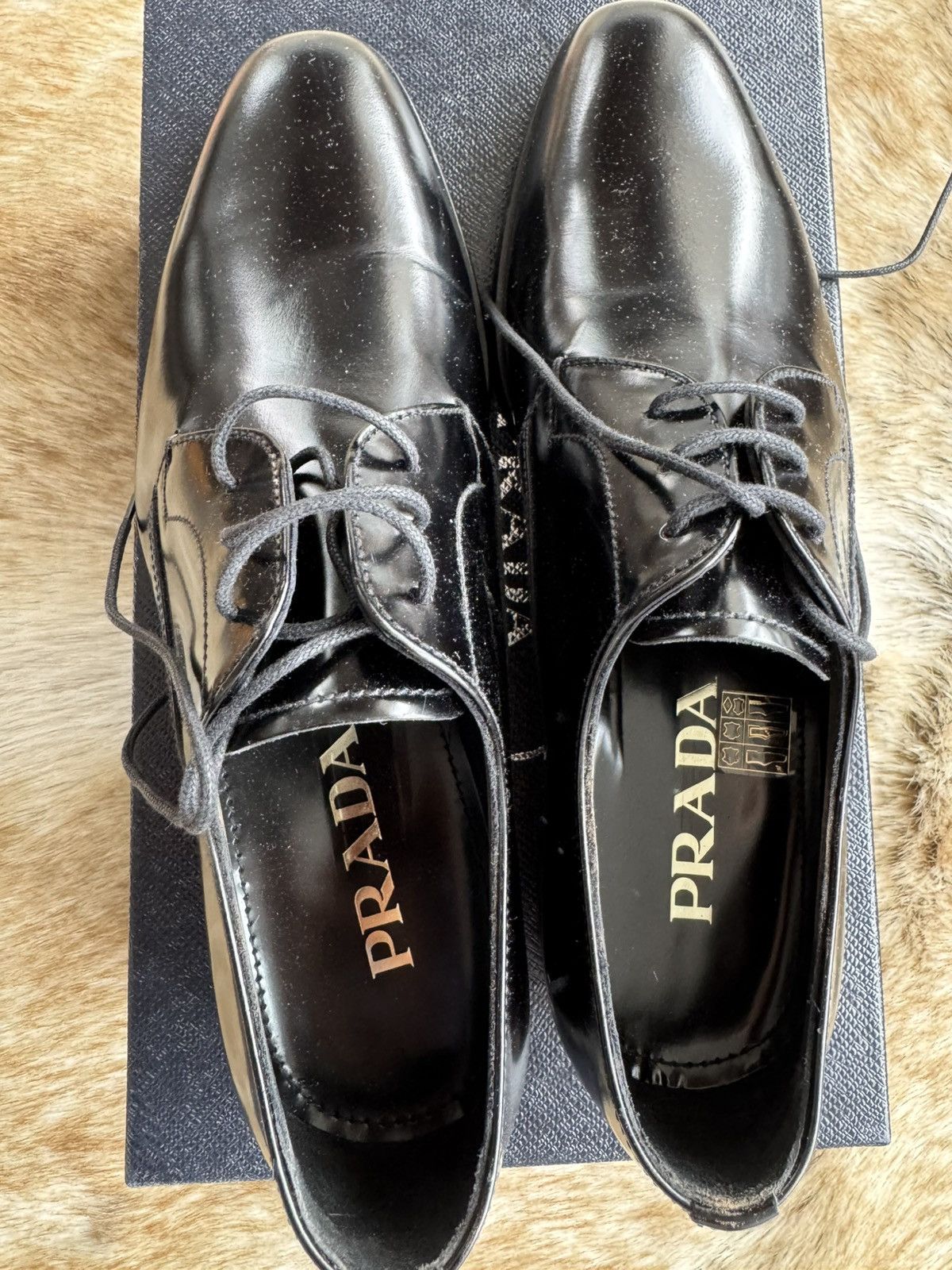 Leather dress shoes