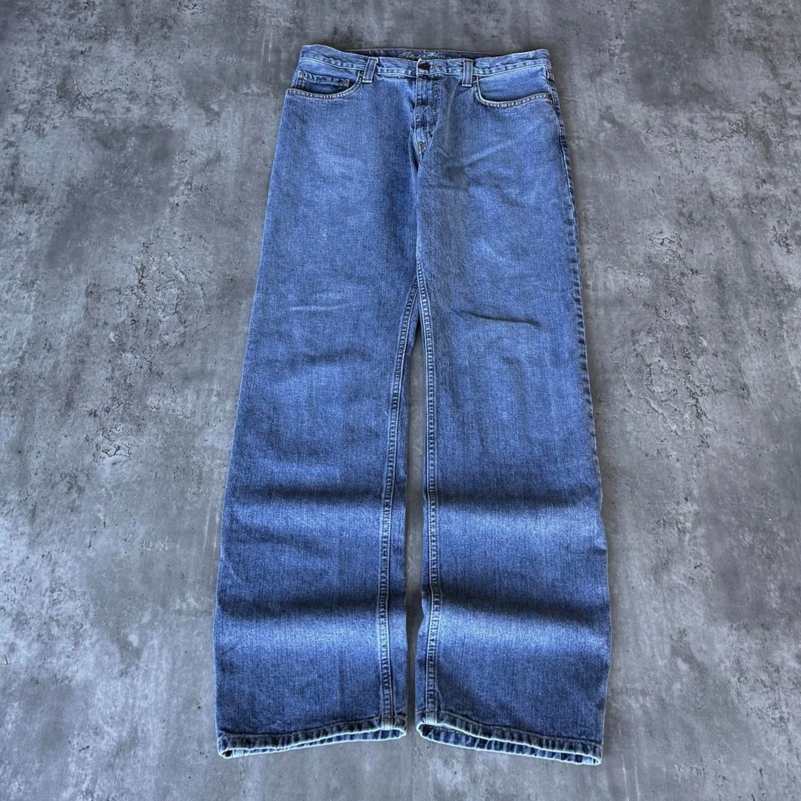 Eddie Bauer × Japanese Brand × Vintage Vintage Y2K Eddie Bauer Essential Grunge Opium Denim Jeans Size US 33 - 2 Thumbnail