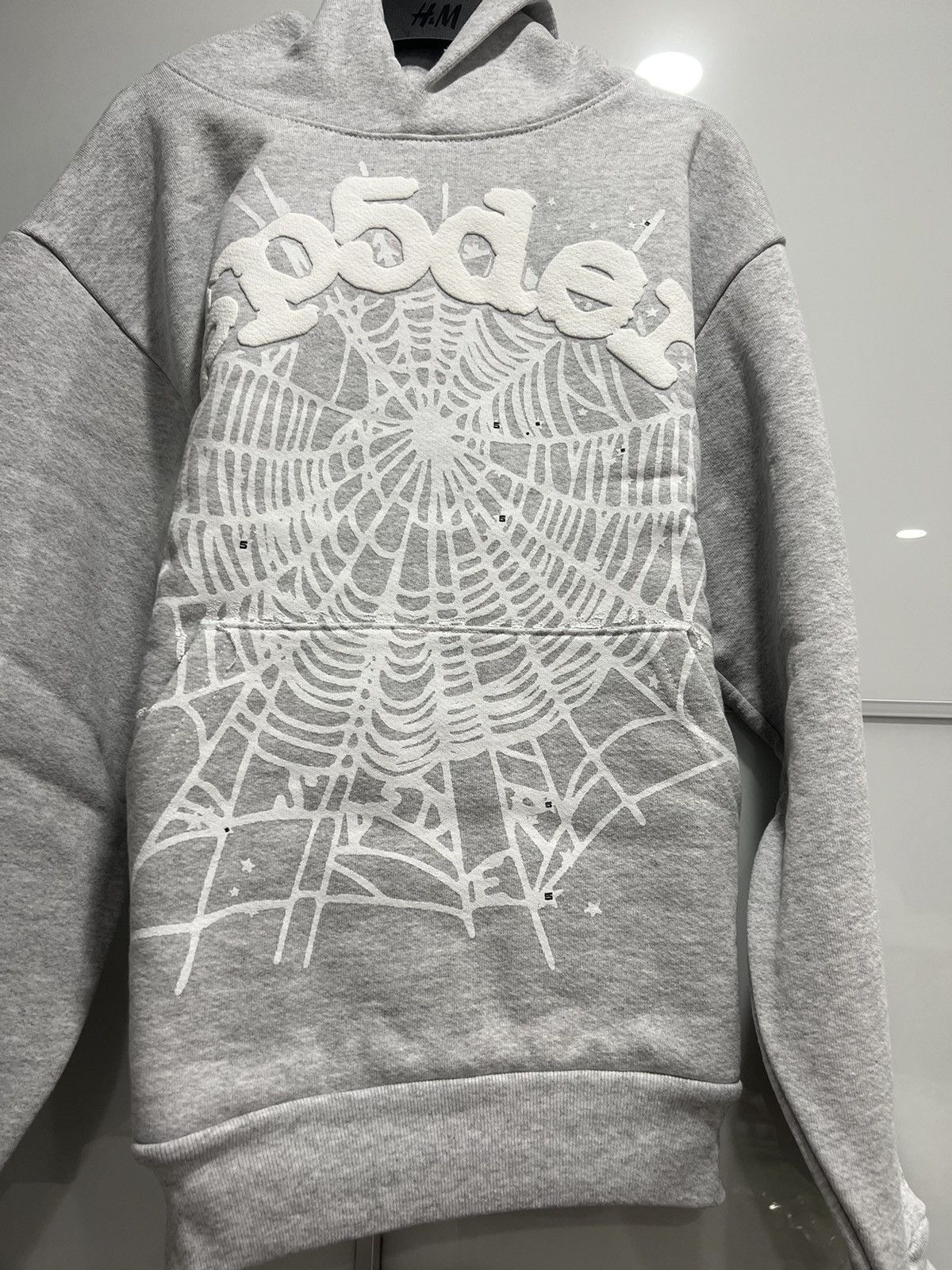 image of Spider Worldwide Sp5Der OG Web Hoodie in Grey, Men's (Size XL)