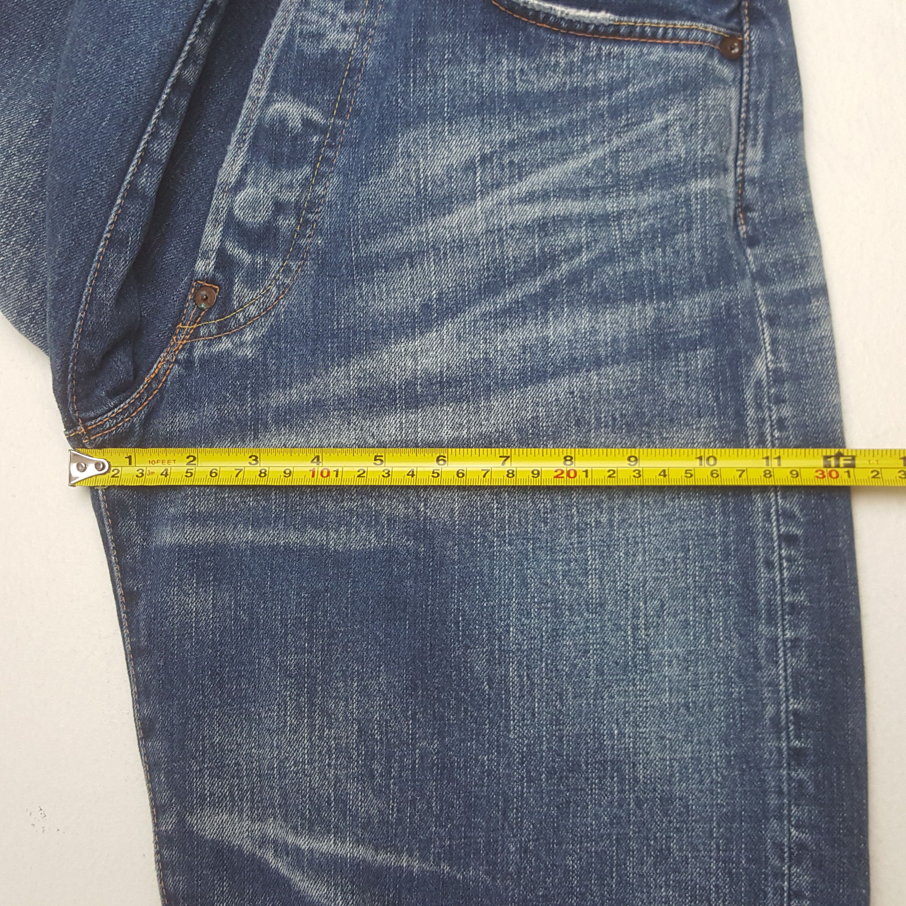 Evisu Vintage Evisu Japan Custom Daicock Short Denim Jeans Size US 27 - 6 Thumbnail