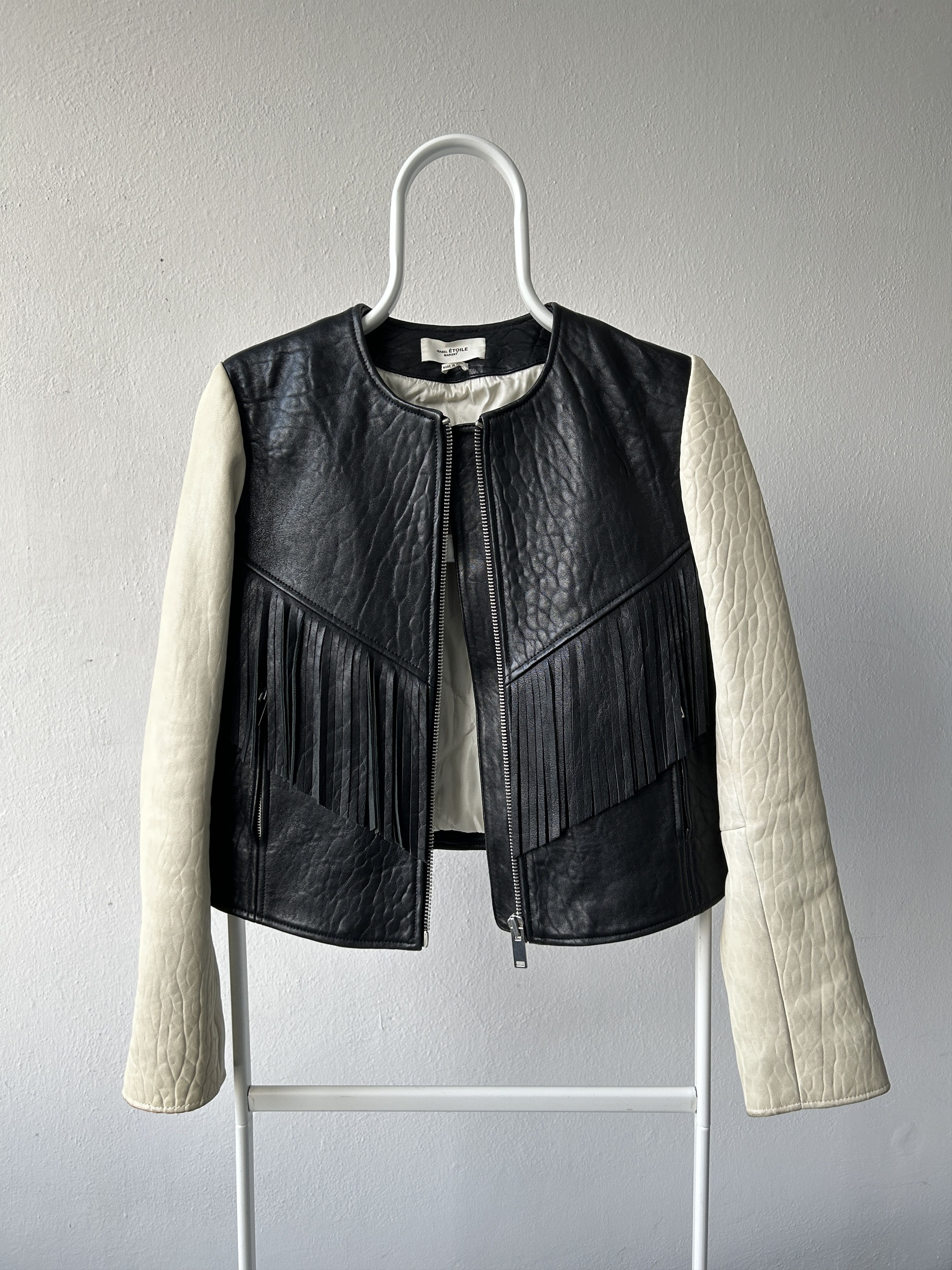 Isabel Marant Isabel Marant fringed embroidered studded lambskin jacket Size S / US 4 / IT 40 - 16 Thumbnail