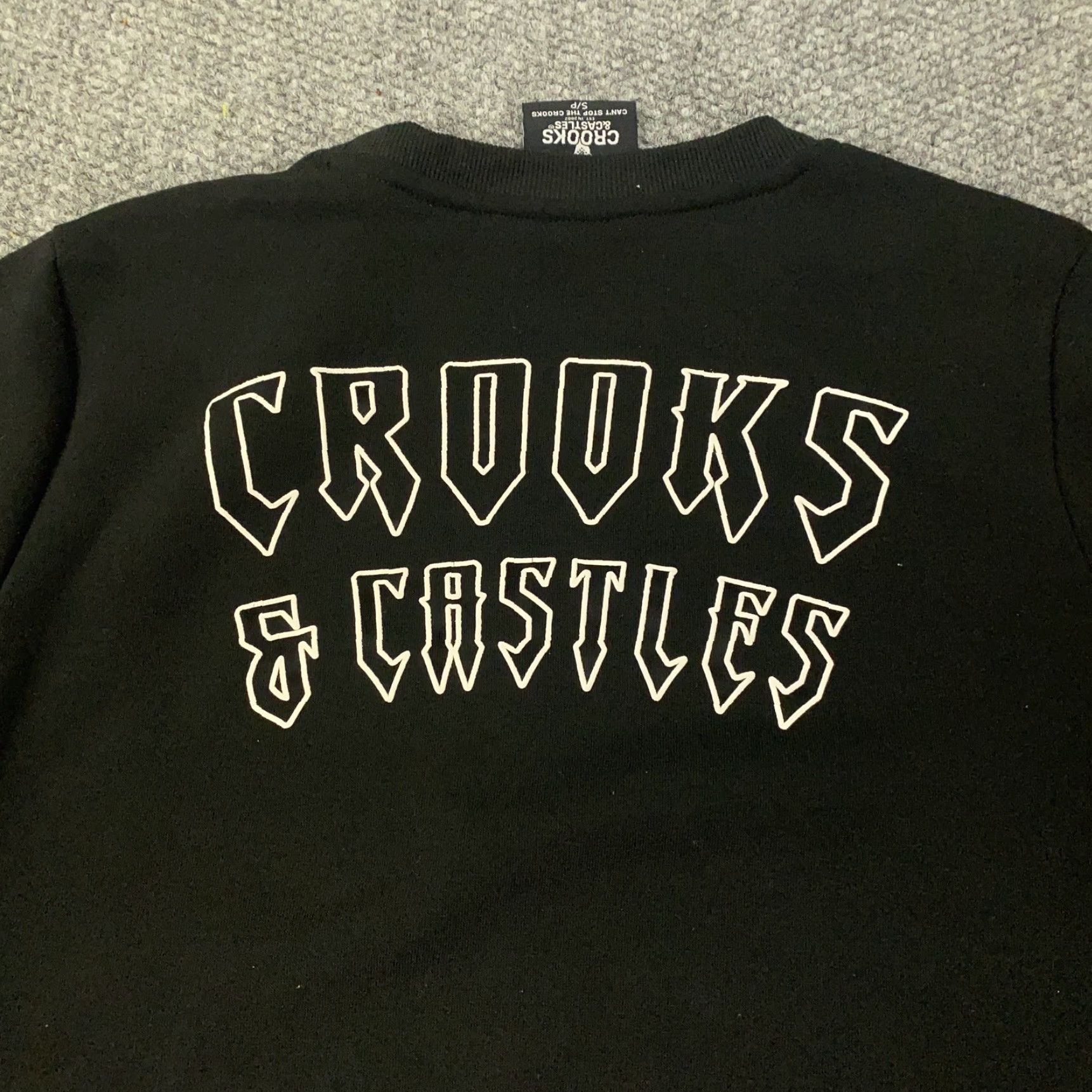 Crooks & Castles Crooks & Castles Sweatshirt Mens S Black Angel Bandana Money Crewneck Pullover Graphic Print Front Back Logo Size US S / EU 44-46 / 1 - 6 Thumbnail