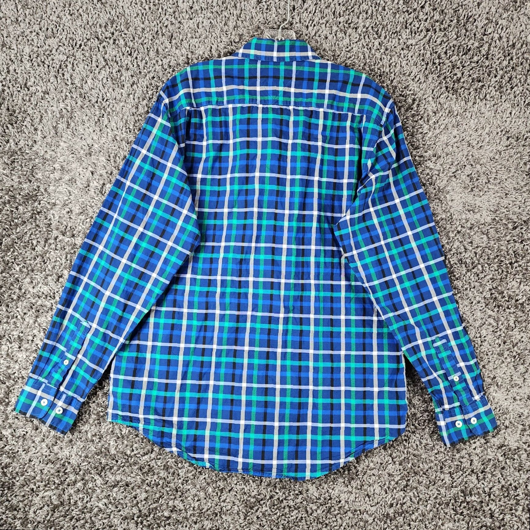 Tommy Hilfiger Tommy Hilfiger Shirt Mens L Long Sleeve Plaid Blue Button-Up Classic Fit Men’s L Size US L / EU 52-54 / 3 - 5 Thumbnail