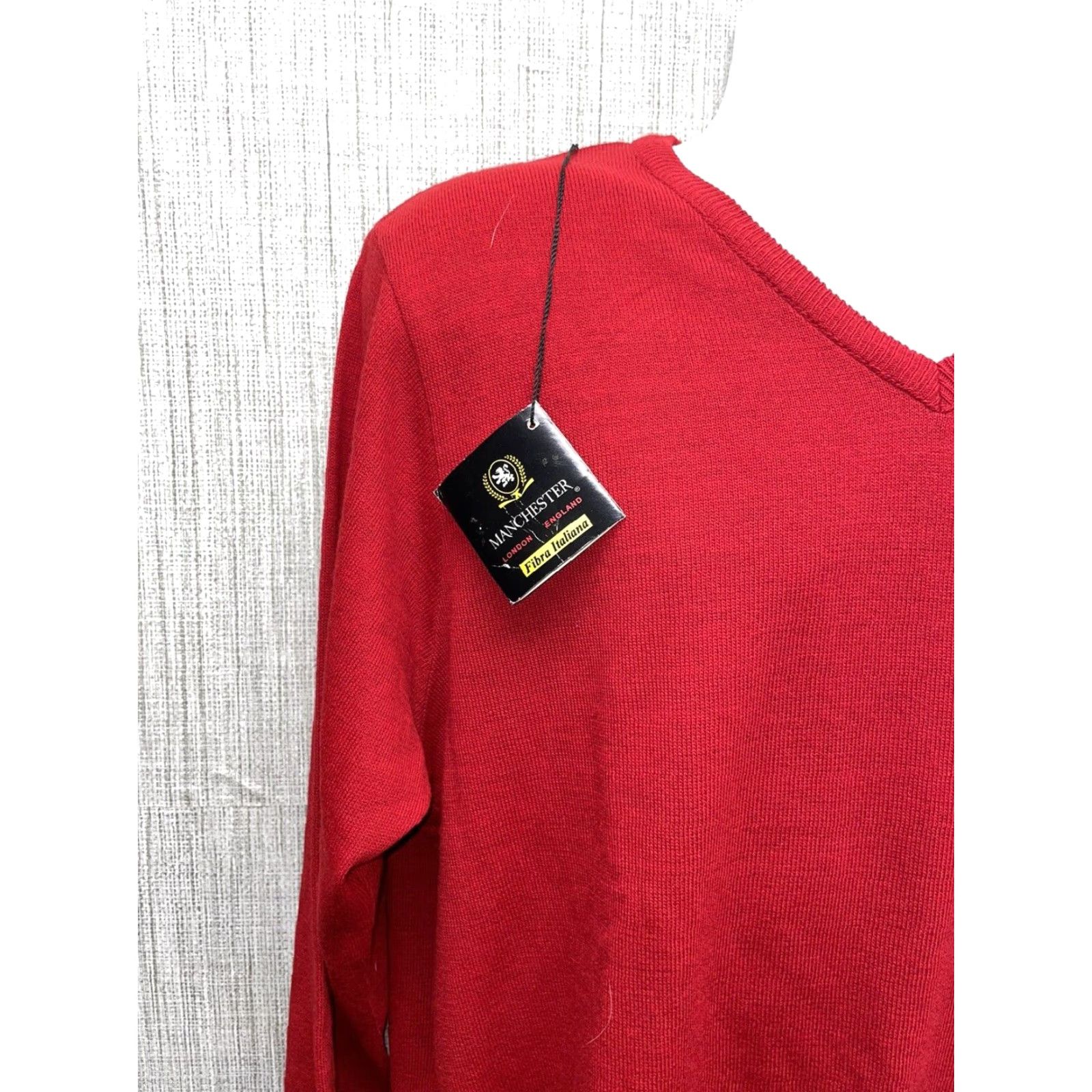 Vintage VINTAGE Manchester Wool Vest Men Red V-Neck London 90s Mens Large Size US L / EU 52-54 / 3 - 5 Thumbnail