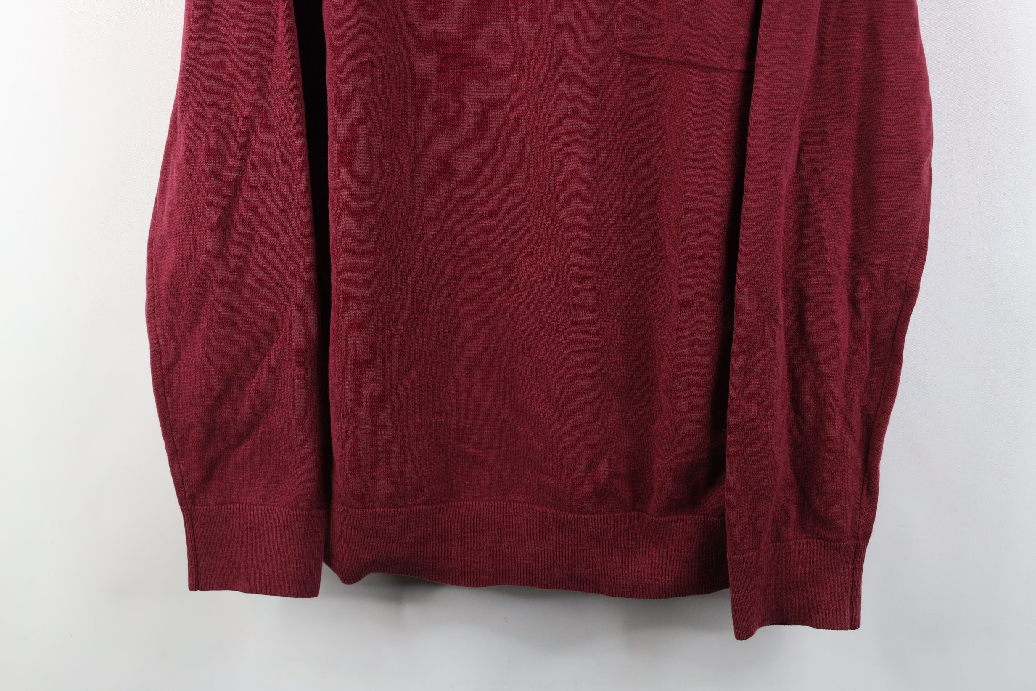 Banana Republic New Banana Republic Cotton Slub Knit Pocket Sweater Red Size US L / EU 52-54 / 3 - 3 Thumbnail