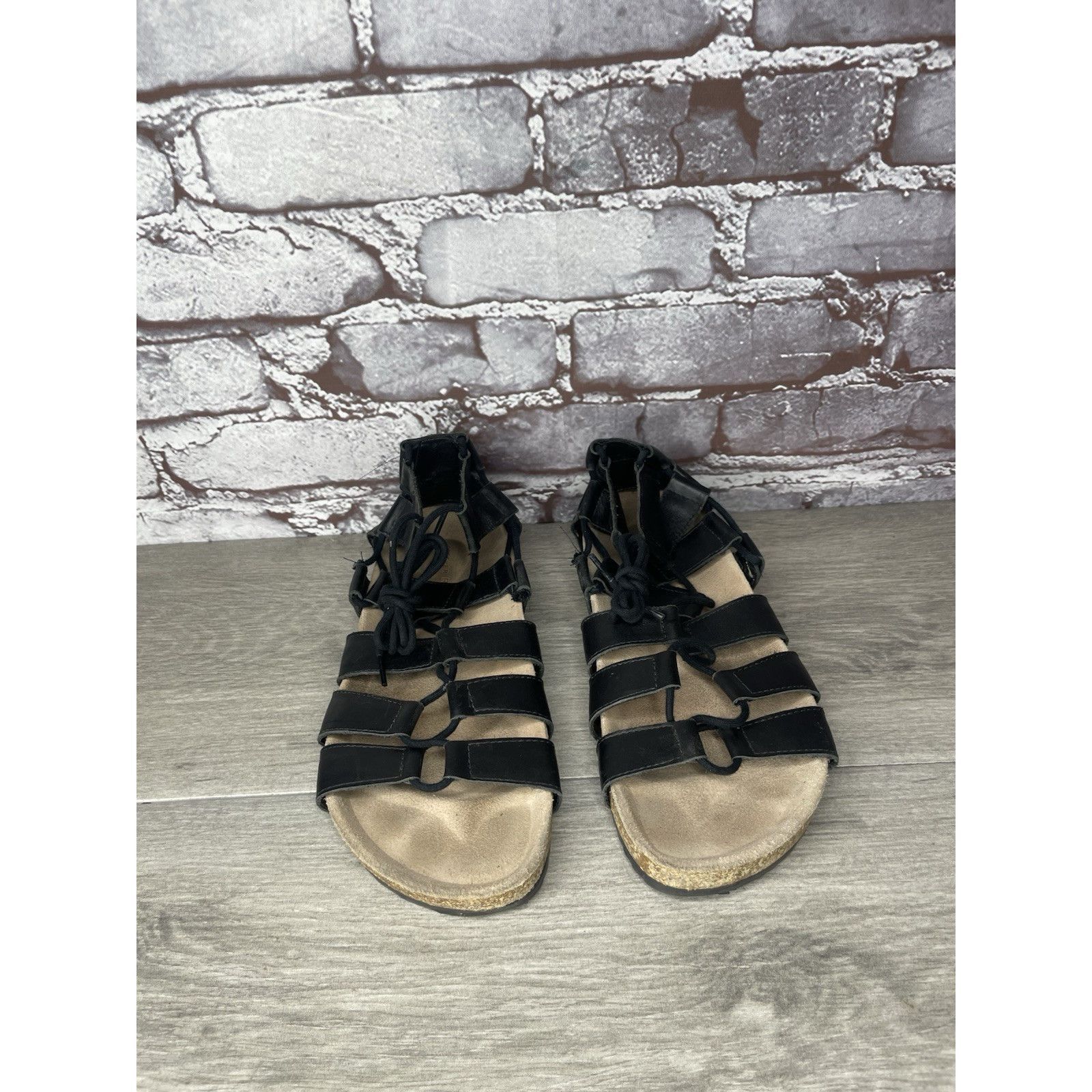 Loeffler Randall Loeffler Randall Black Leather Pascal Gladiator Strappy Sand Size US 7.5 / IT 37.5 - 15 Thumbnail