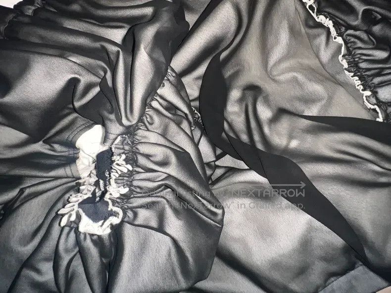 Comme des Garcons Comme Des Garcons size M Black tulle torn three-dimensiona Size 23" - 3 Thumbnail