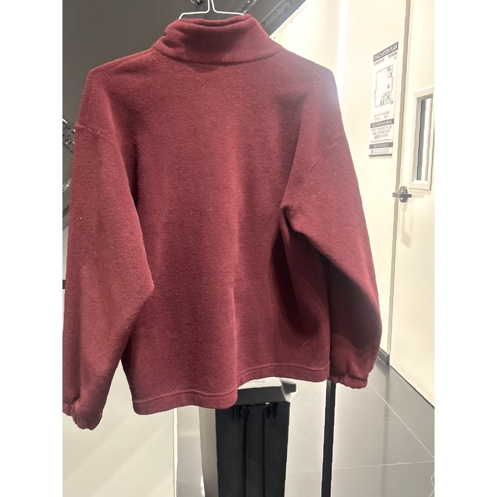 Vintage VINTAGE Polo Sport Ralph Lauren Sweatshirt Mens L Burgundy Full Zip Pullover Size US L / EU 52-54 / 3 - 6 Thumbnail