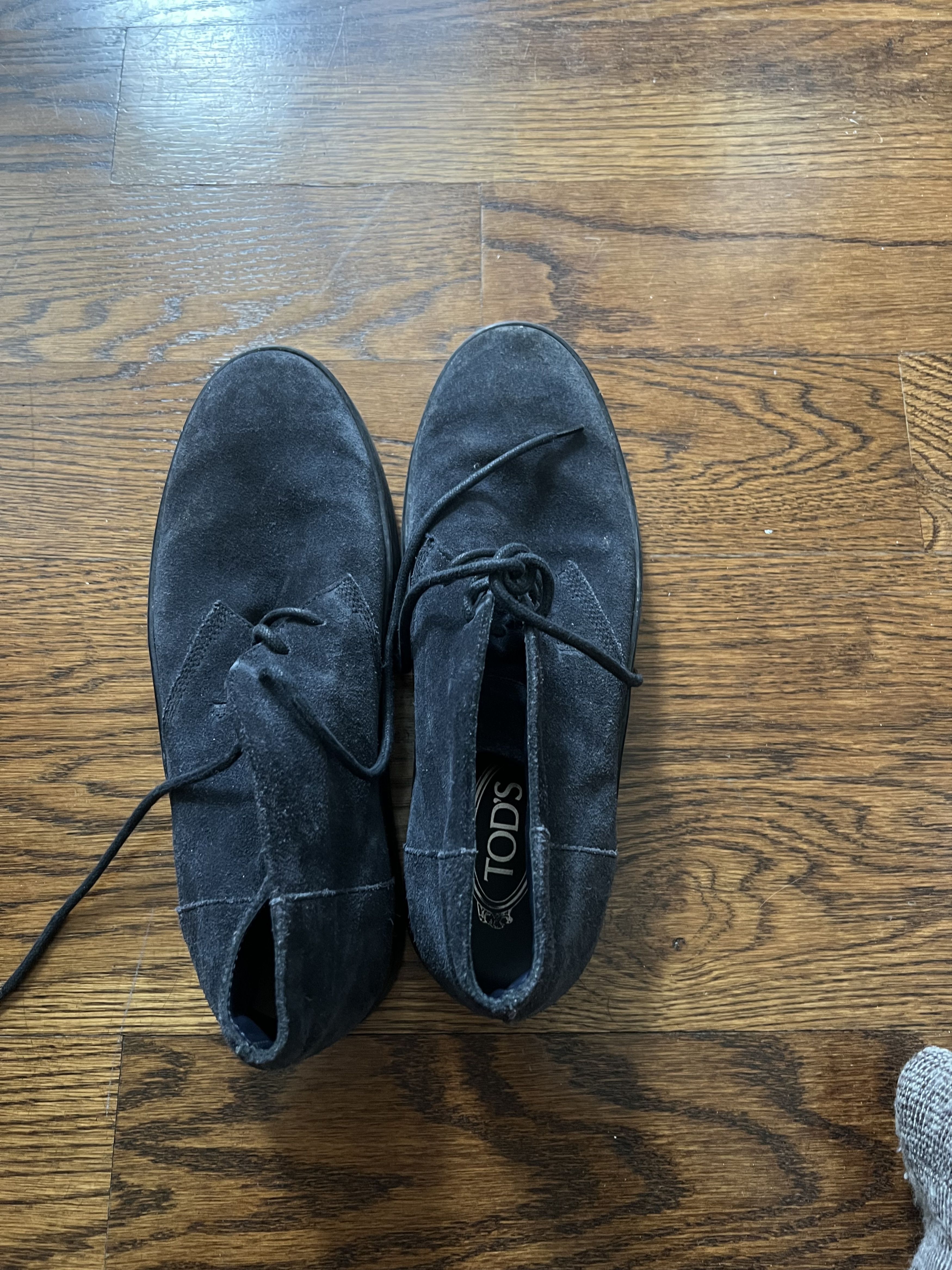 Tod's Tod’s Navy Suede Desert Chukka Boots Size US 8 / EU 41 - 1 Thumbnail
