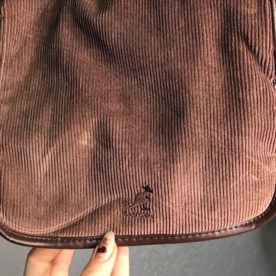 Kangol Kangol Brown Corduroy Messenger Bag, kipling, ggl, rare Size ONE SIZE - 2 Thumbnail