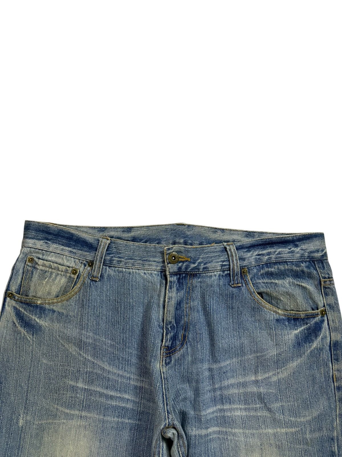 Japanese Brand Vintage Japanese Brand Rusty Acid Wash Baggy Jeans Size US 37 - 4 Thumbnail