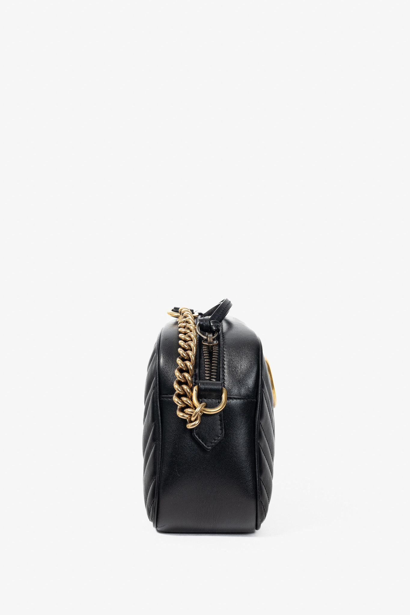 Gucci Gucci GG Marmont Small Black Matelassé Shoulder Bag Size ONE SIZE - 3 Thumbnail