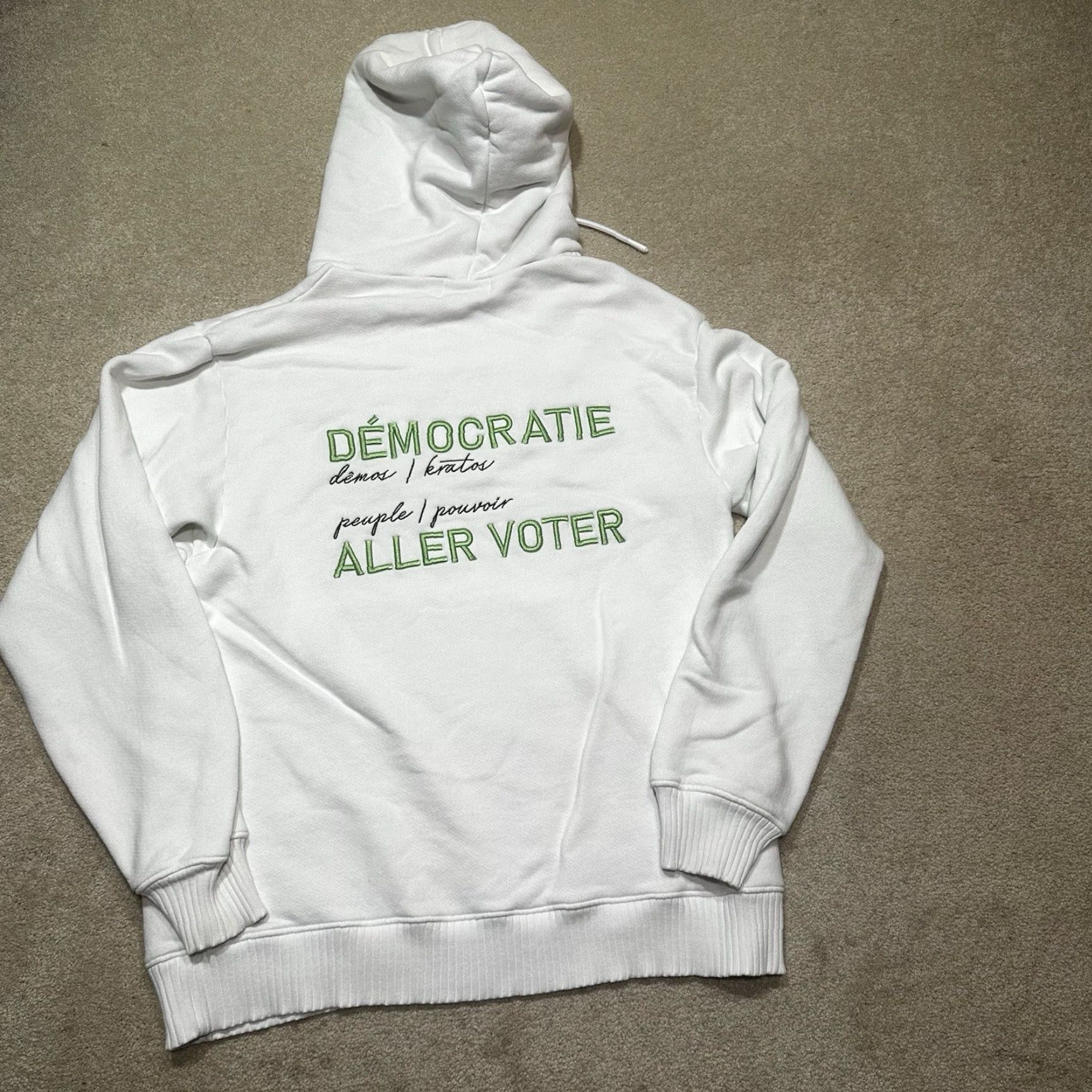 Cotton Citizen Hoodie Sweatshirt Mens Large White Regular Hooded Pullover Knit