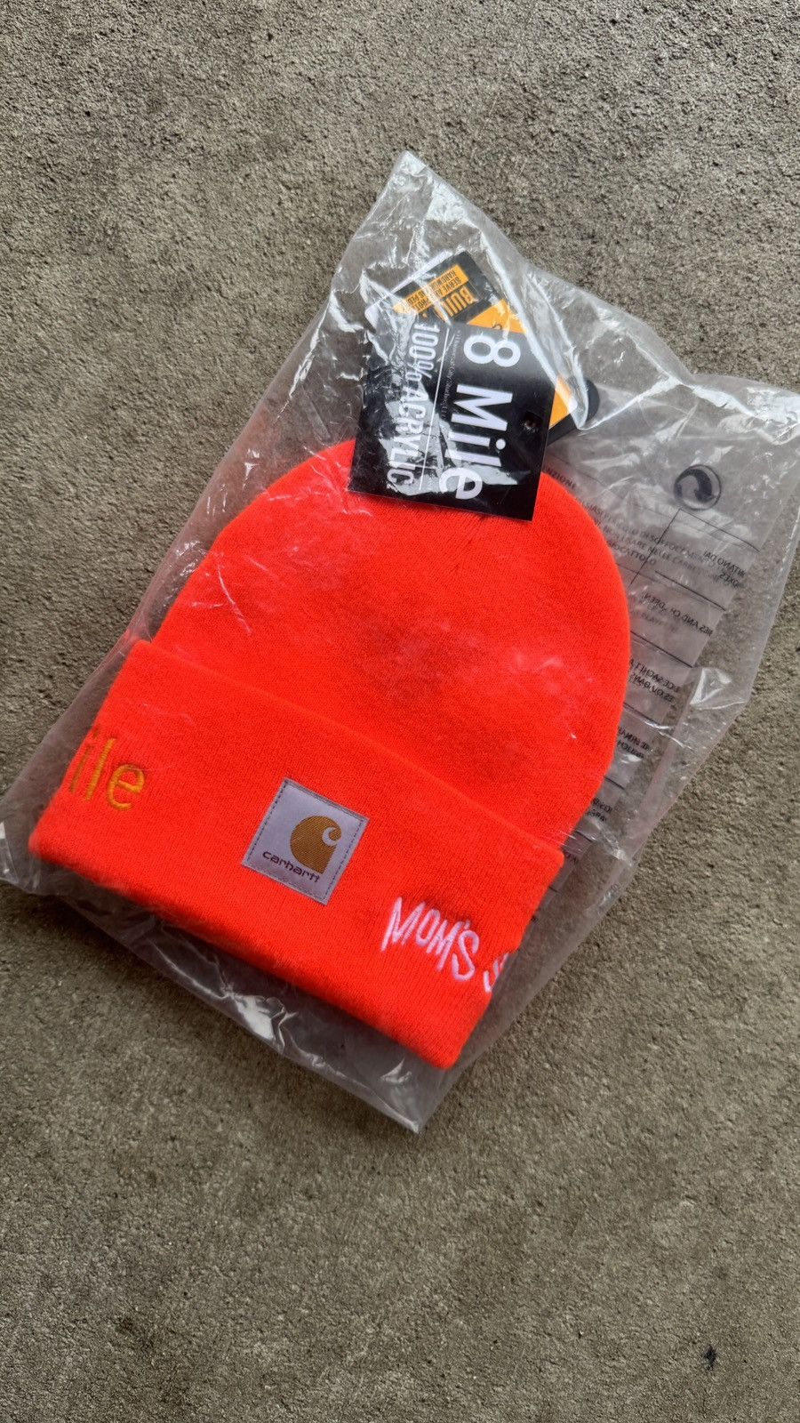 Carhartt × Eminem × Vintage Eminem 8Mile 20th Anniversary Moms Spaghetti Carhartt Beanie Size ONE SIZE - 3 Thumbnail