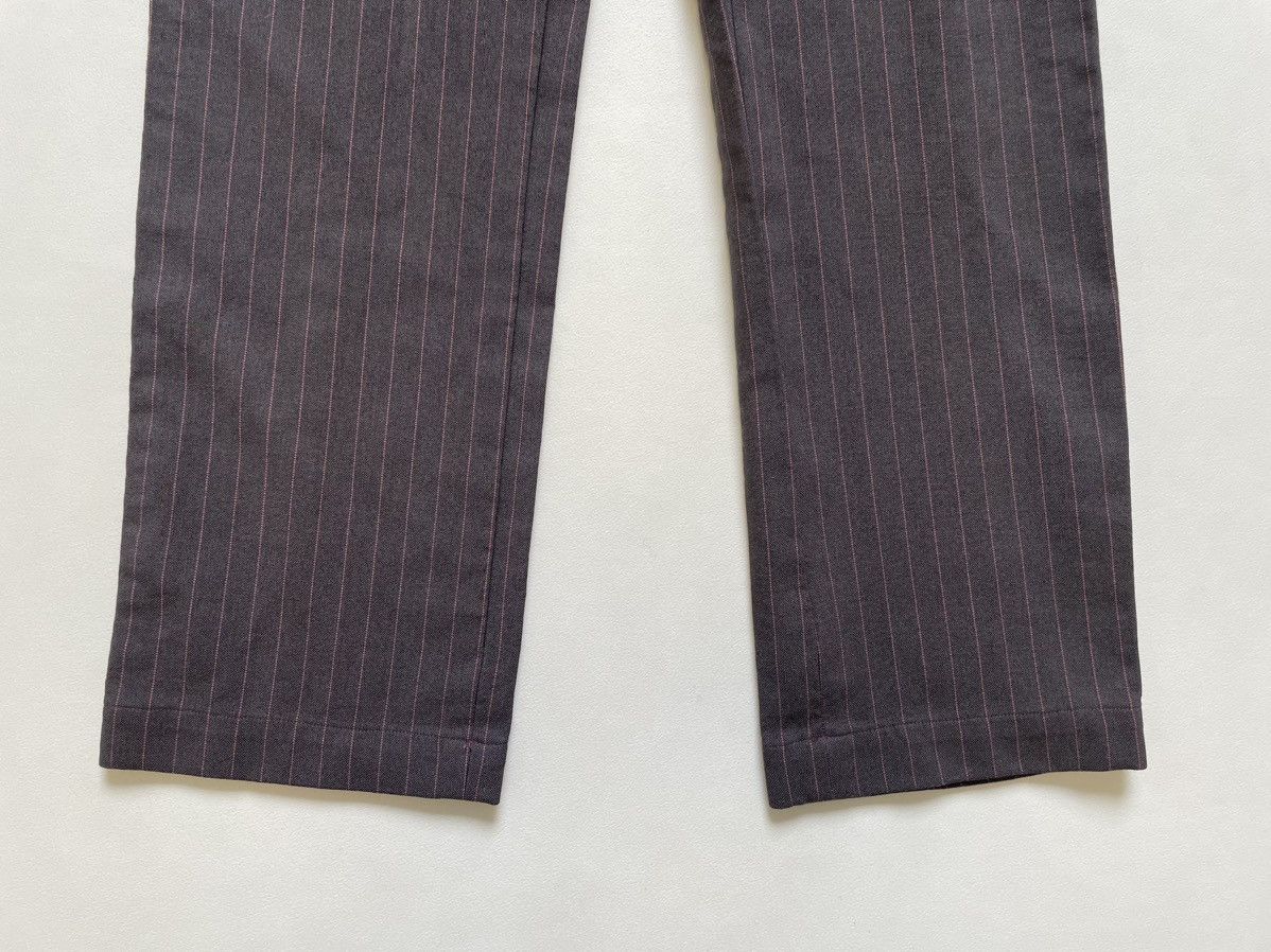 S/S 05 Grey/Pink Wool Pinstripe Trousers