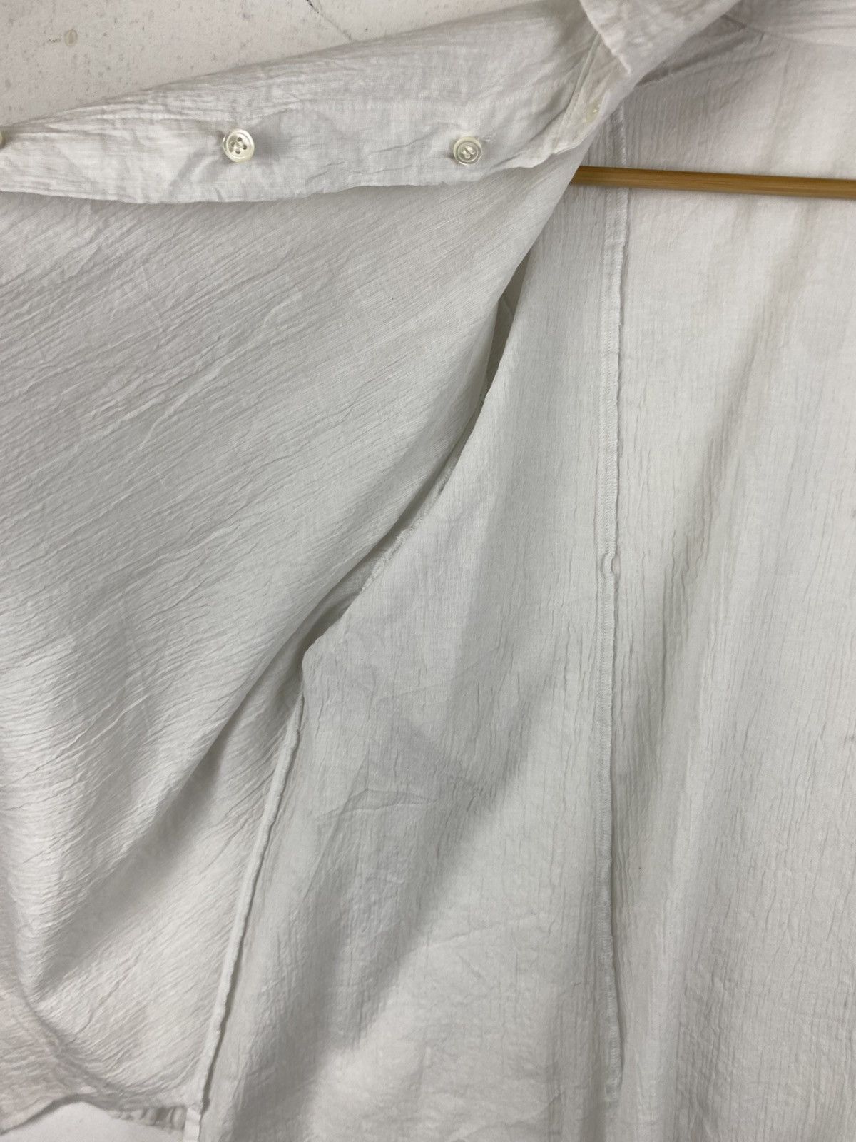 Issey Miyake Plantation Crinkled Cotton Shirt Made in Japan Size US M / EU 48-50 / 2 - 7 Thumbnail