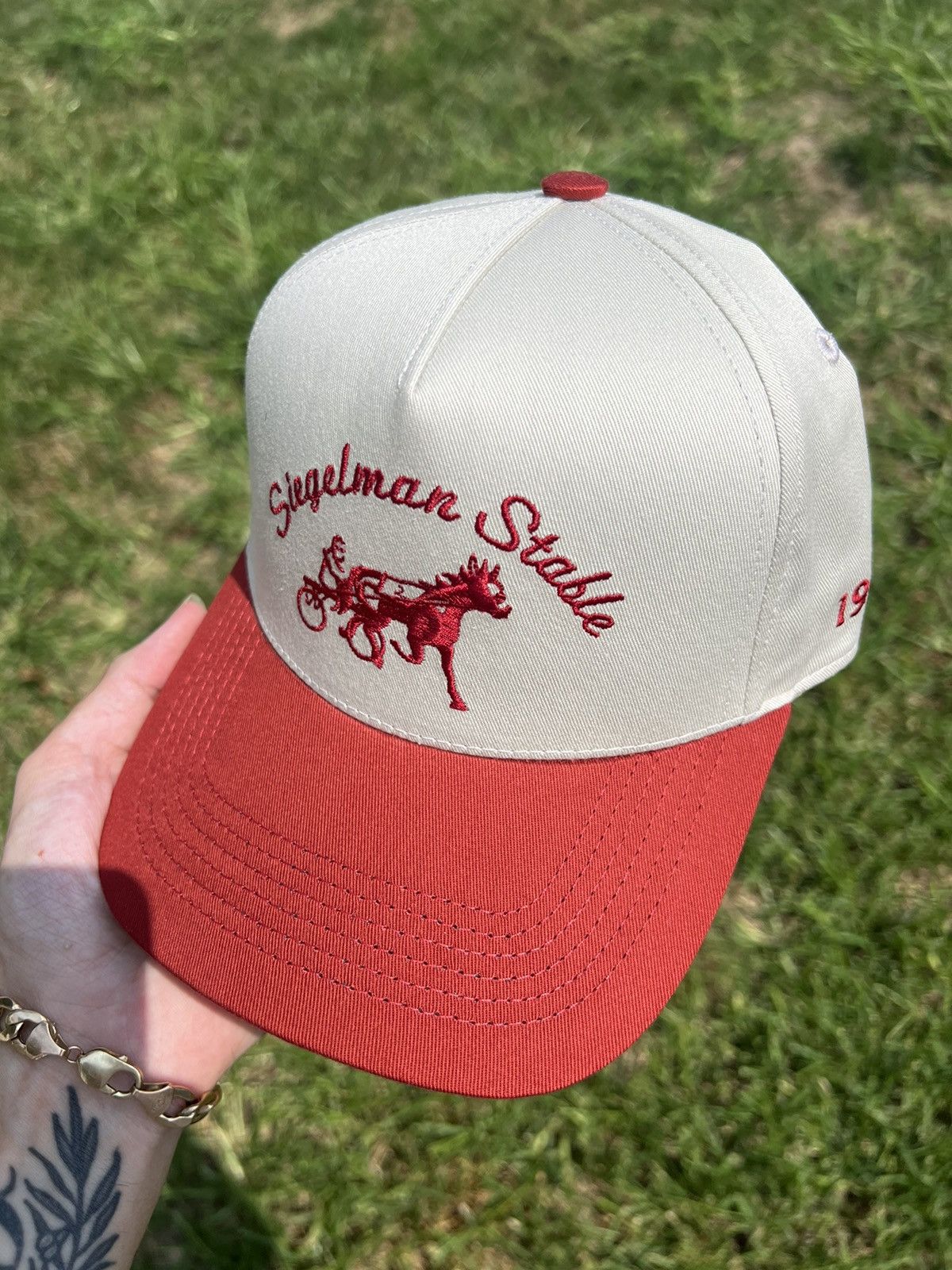 Siegelman Stable Sand Red Hambletonian Snapback Hat in Beige, Men's — image 5 of 6