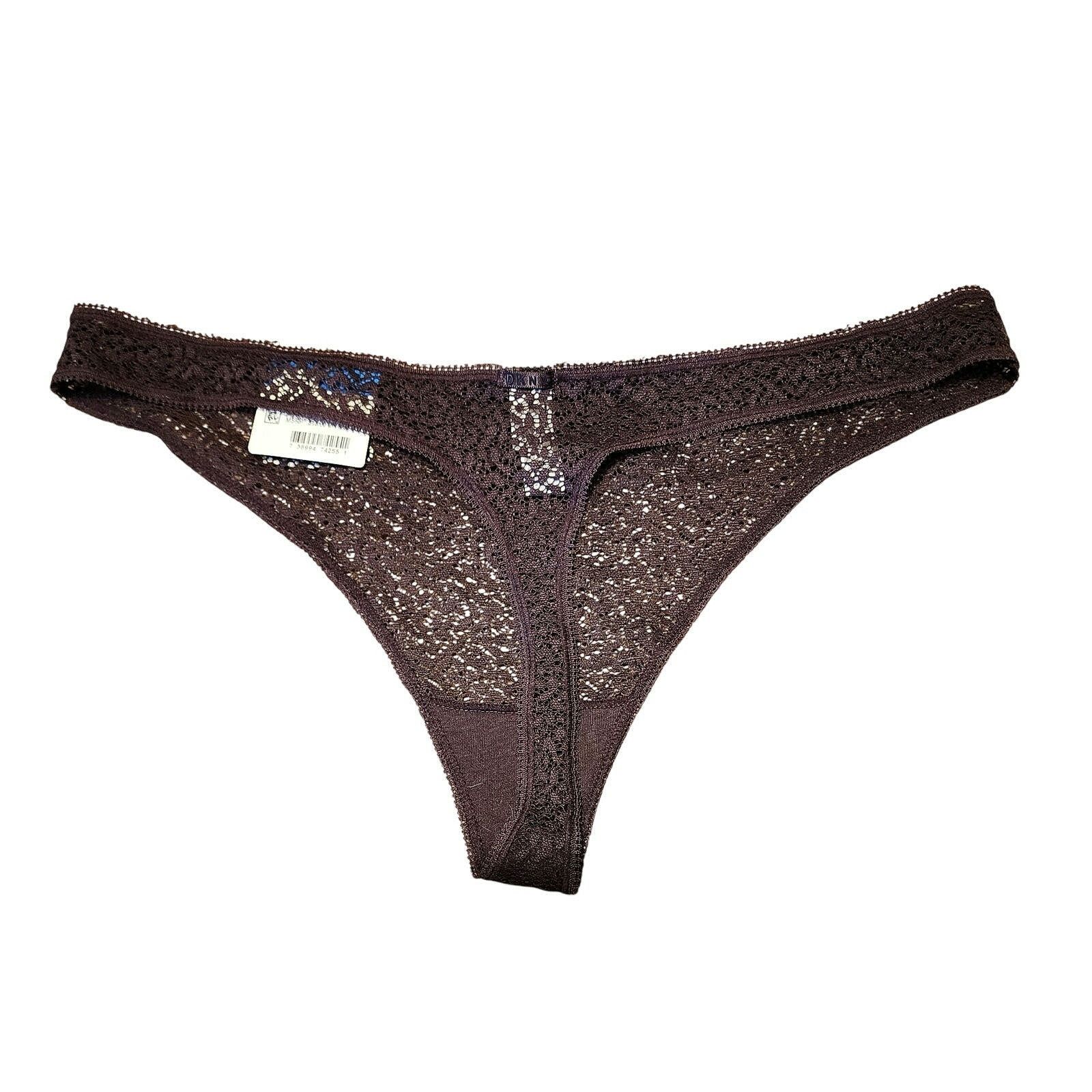 DKNY DKNY Modern Lace Thong Panty DK5013 XL Size ONE SIZE - 2 Thumbnail